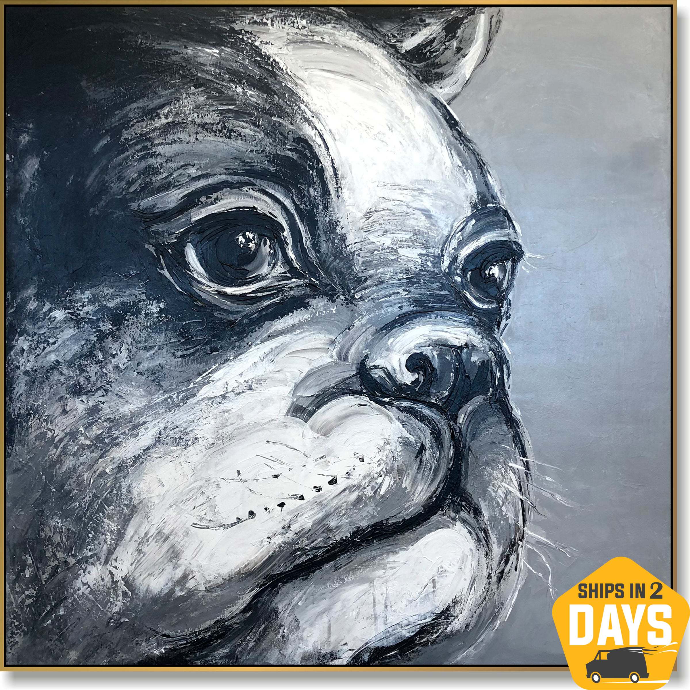 BULLDOG BENNY 32"x32"