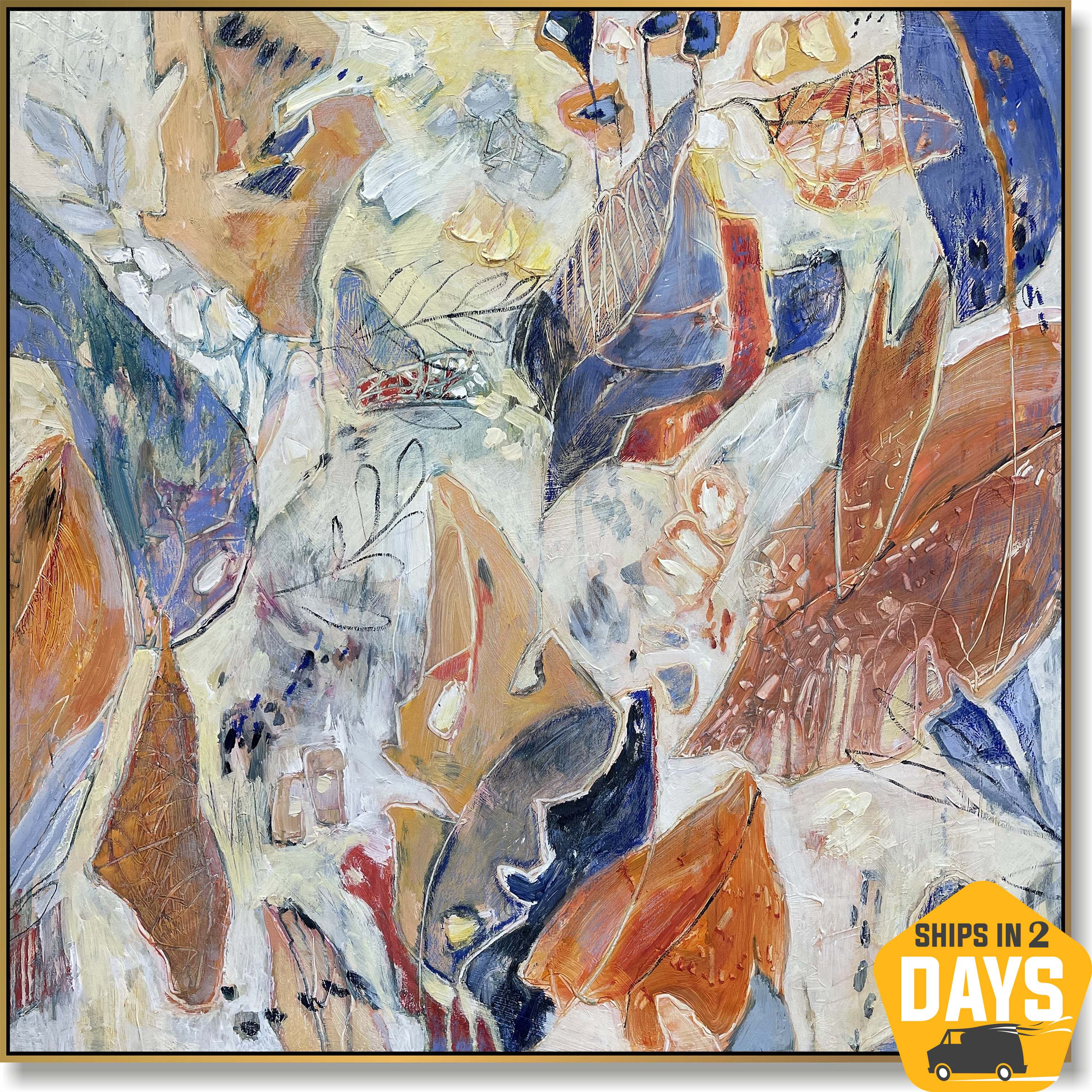 ABSTRACT WHIRL 32"x32"