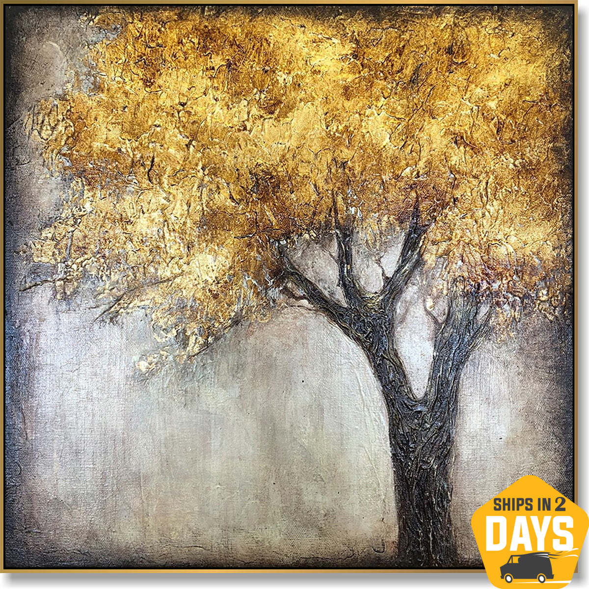 GOLDEN TREE 15.7"x15.7"