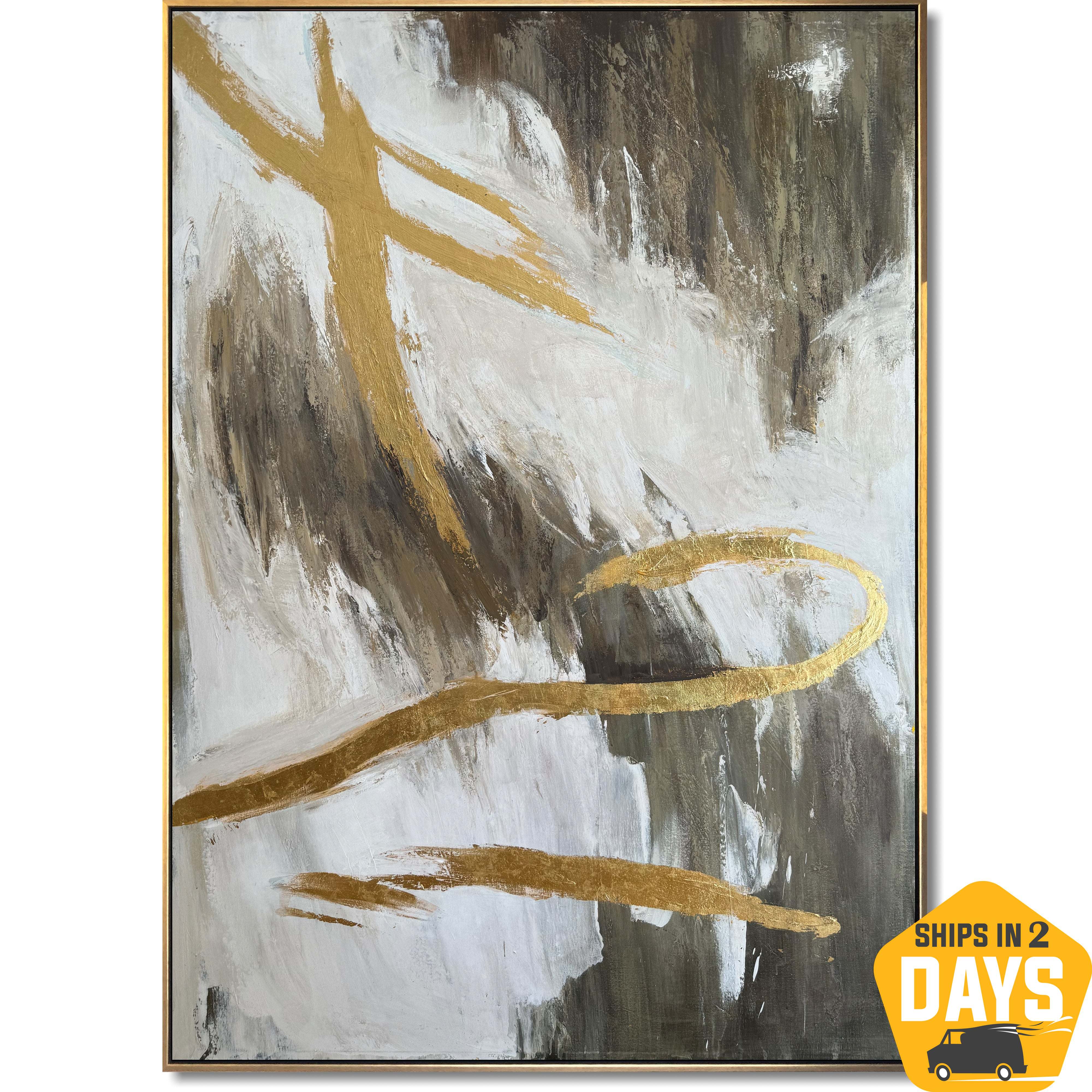 GOLDEN MOTION 72"x48"