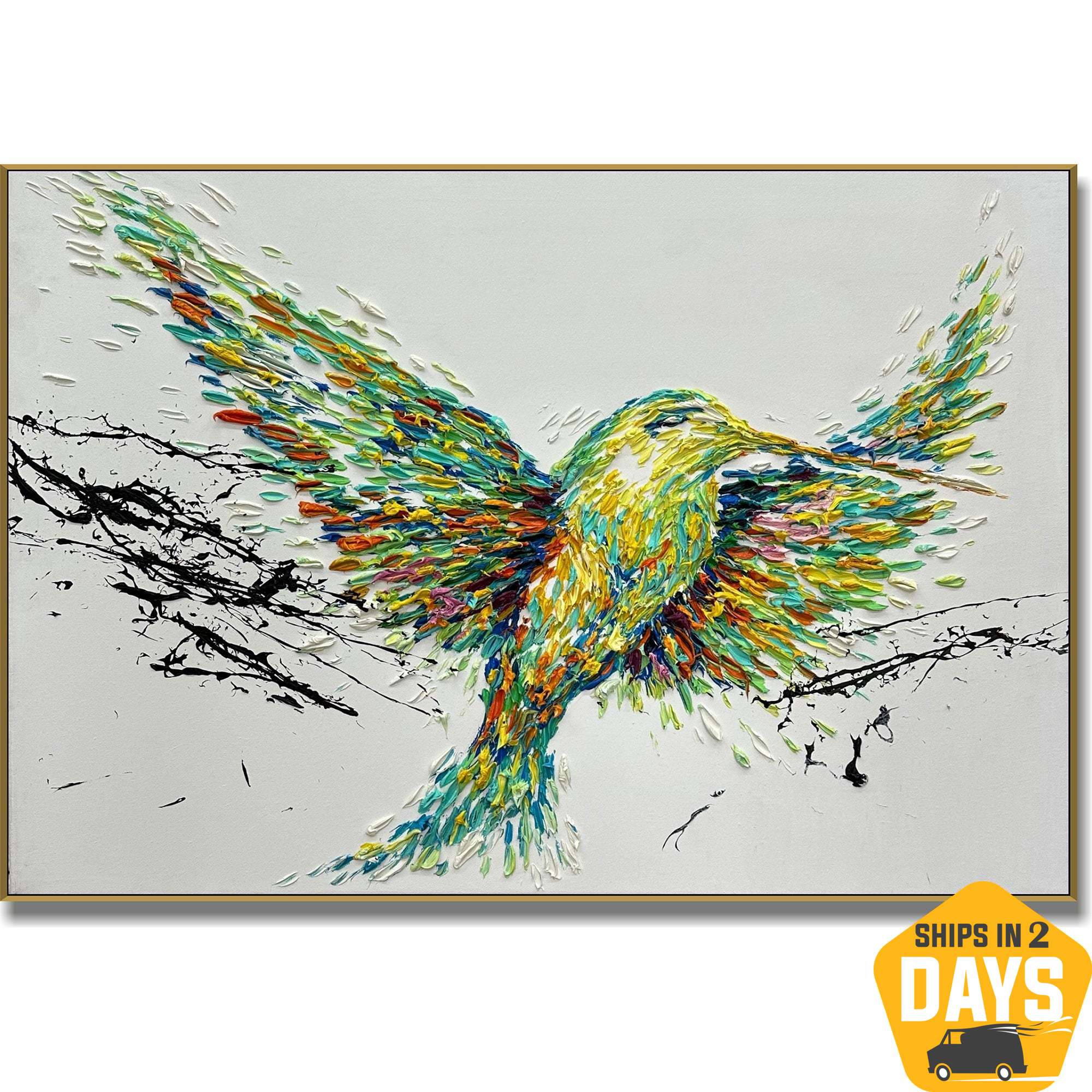 SPRING HUMMINGBIRD 20"x28"