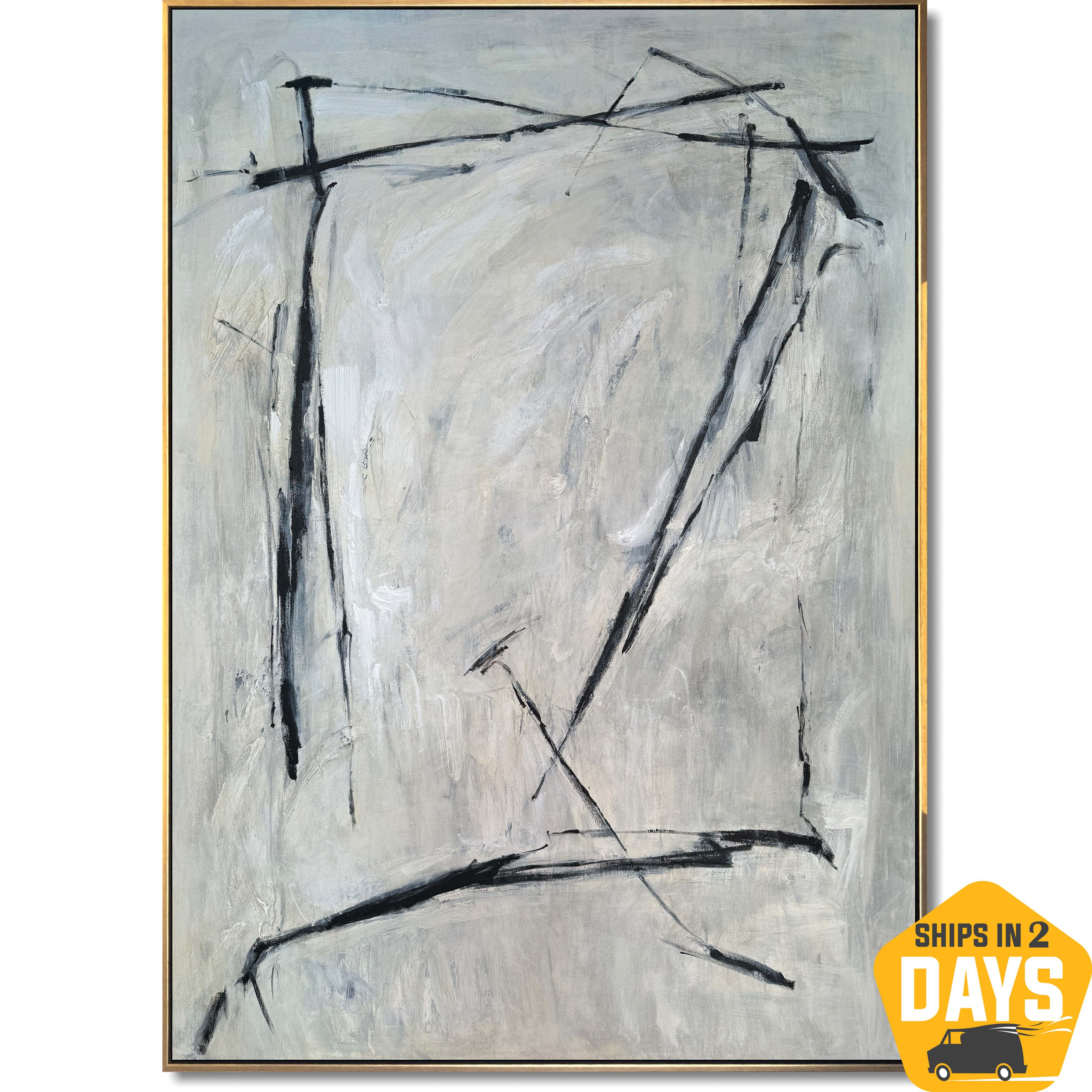 ABSTRACT LINEWORK 64"x38"