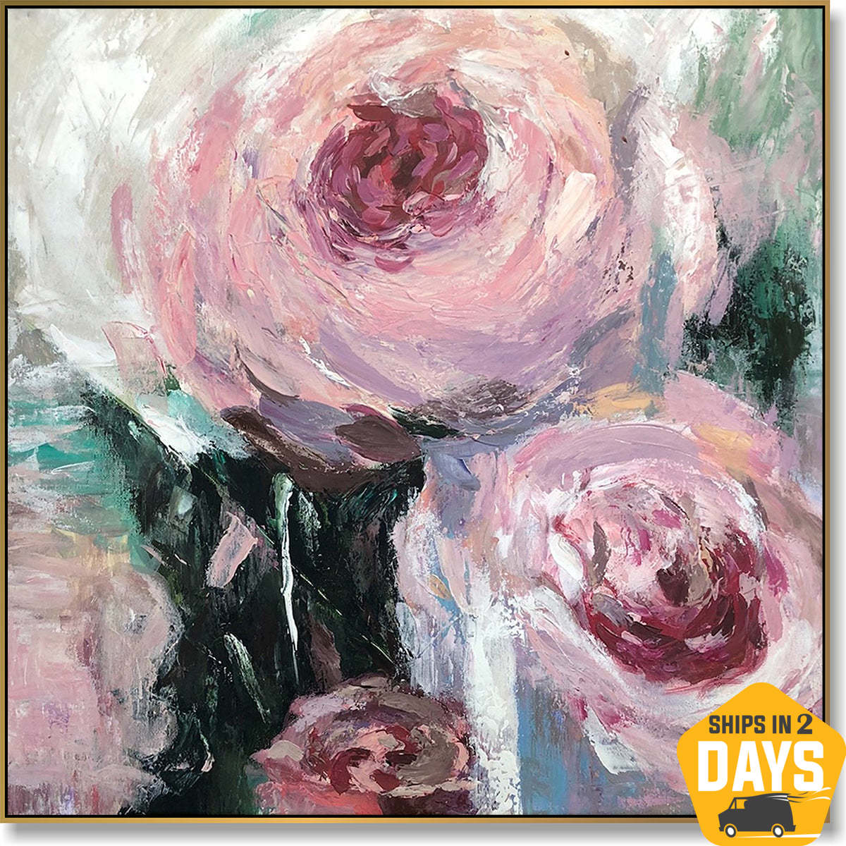 SPRING PEONIES 23.6"x23.6"