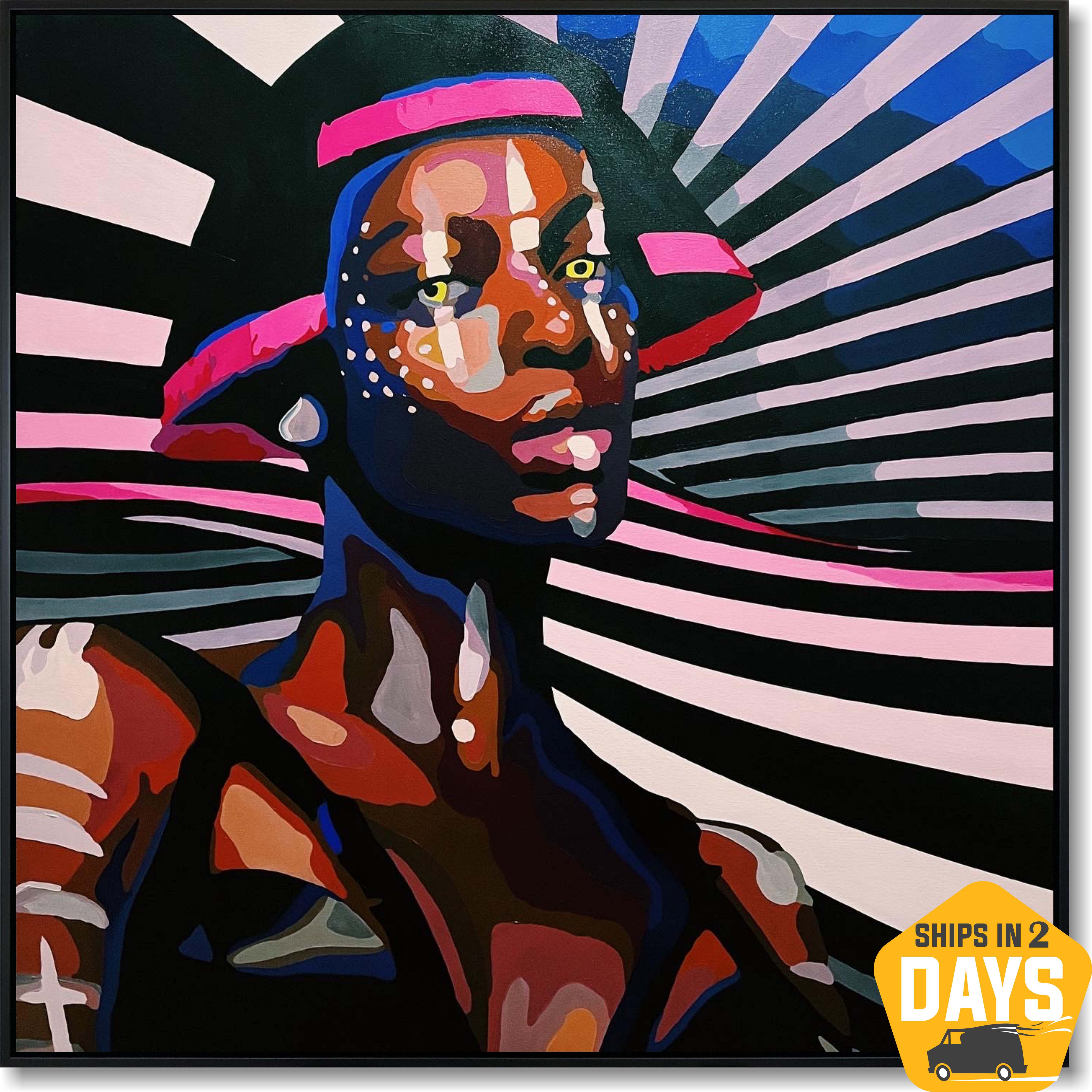 COSMIC GIRL 43.3"x43.3"