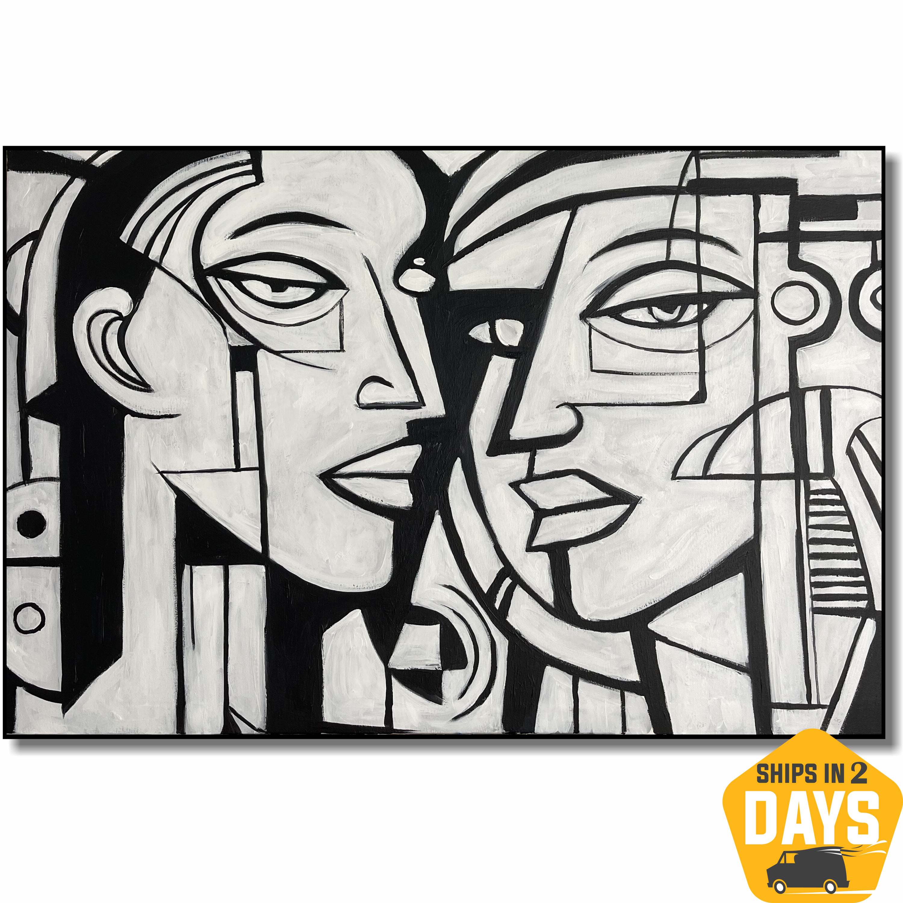 GEOMETRIC CONNECTION 29.5"x43"