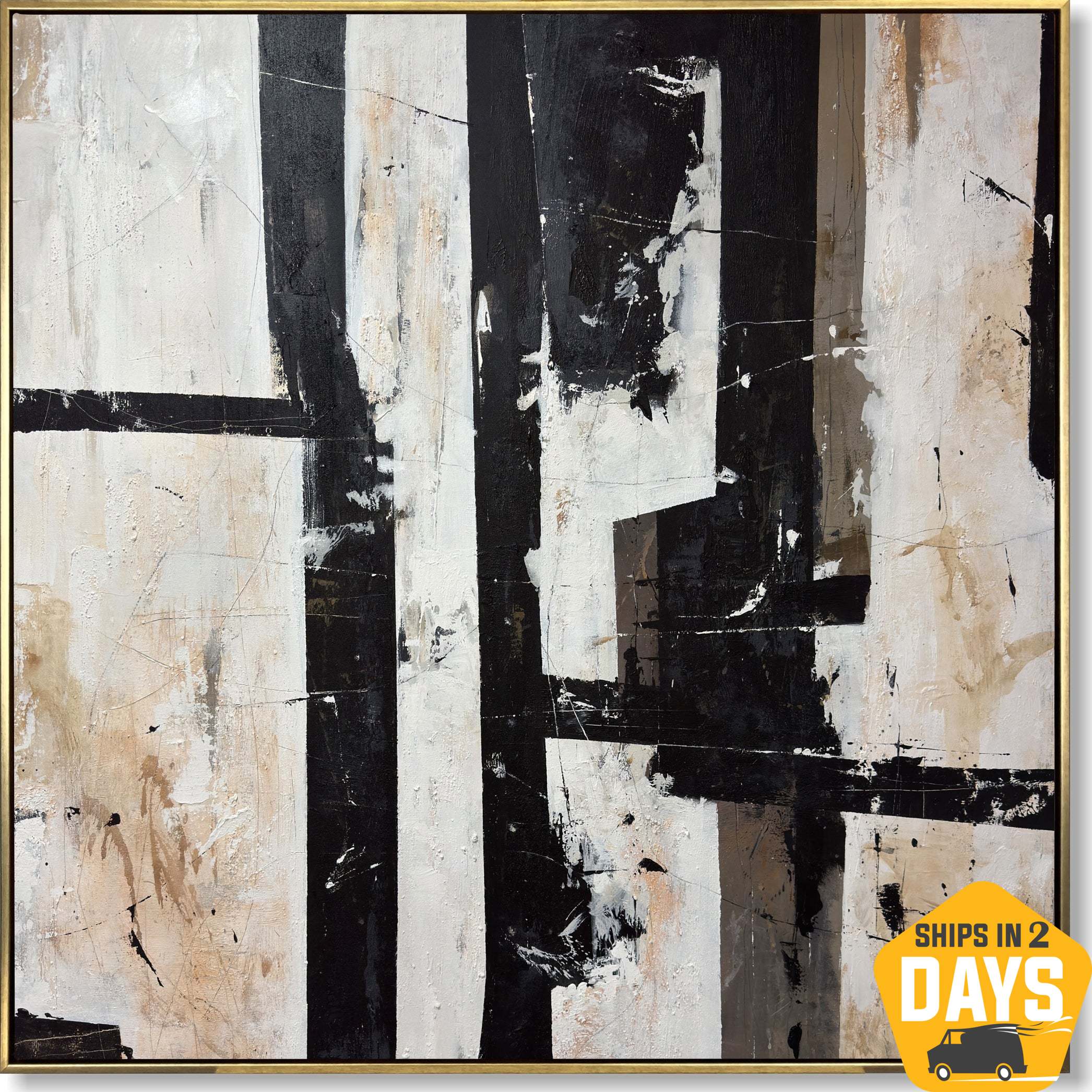 CONTRASTING REALMS 46"x46"