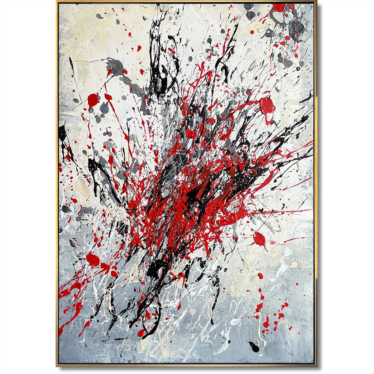Dynamic explosion abstract painting SPLASH OF COLORS
