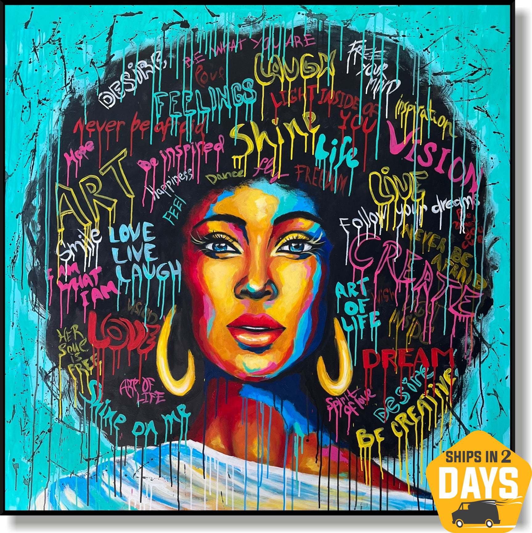 BE WHAT YOU ARE 54"x54"