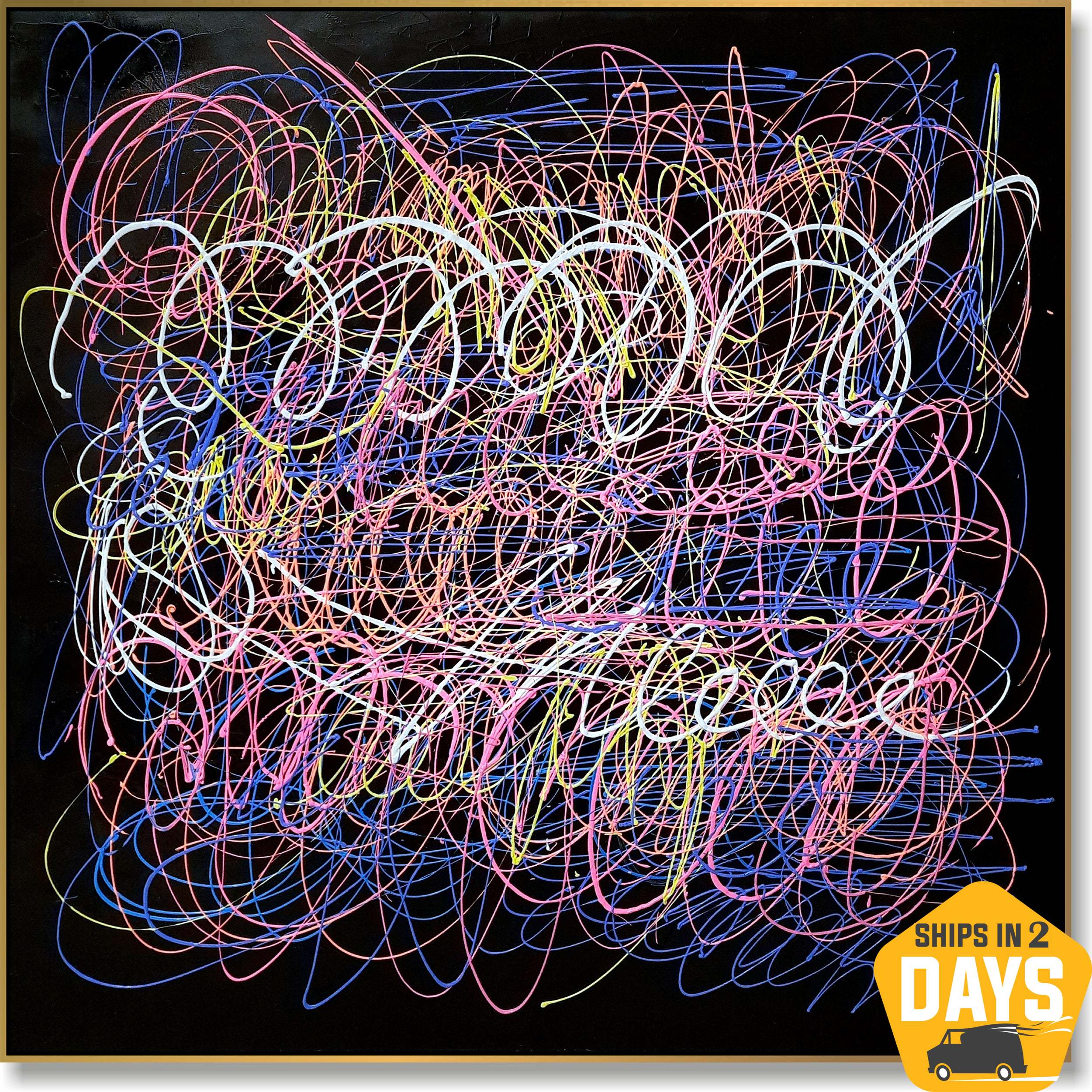 COLORFUL APPARITION 46"x46"