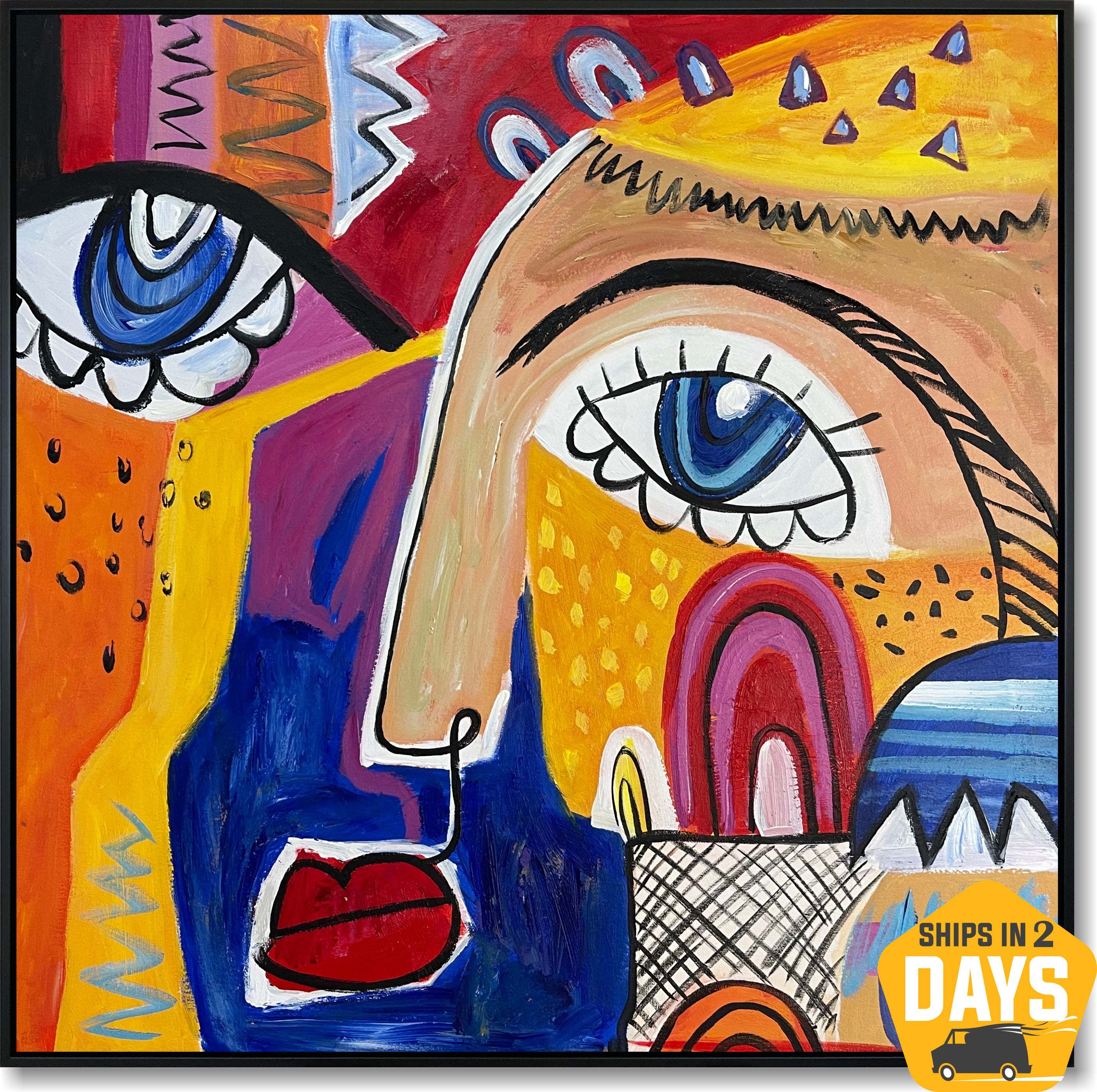 FRAGMENTED FACE 32"x32"