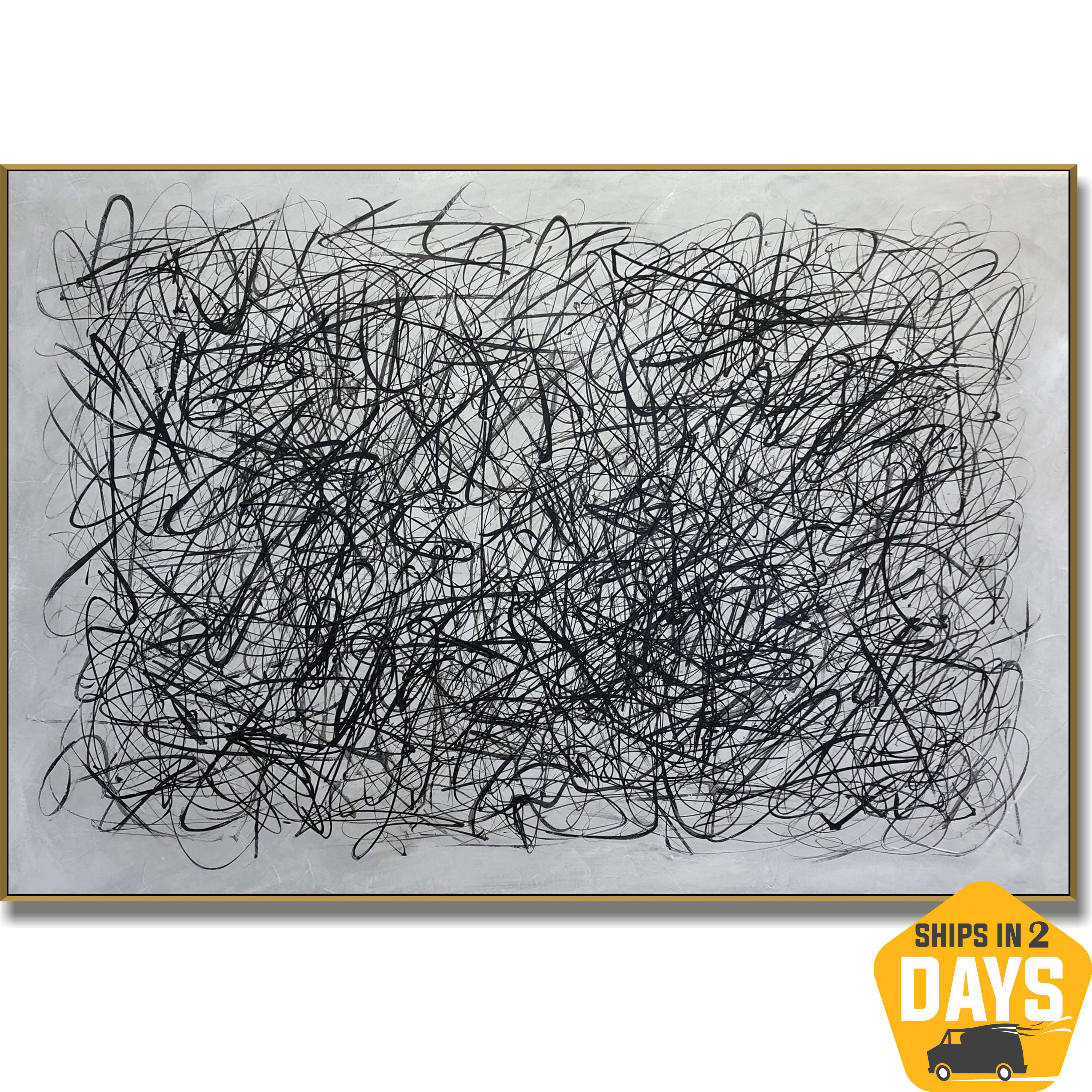 CHAOTIC SCRIBBLES 36"x54"