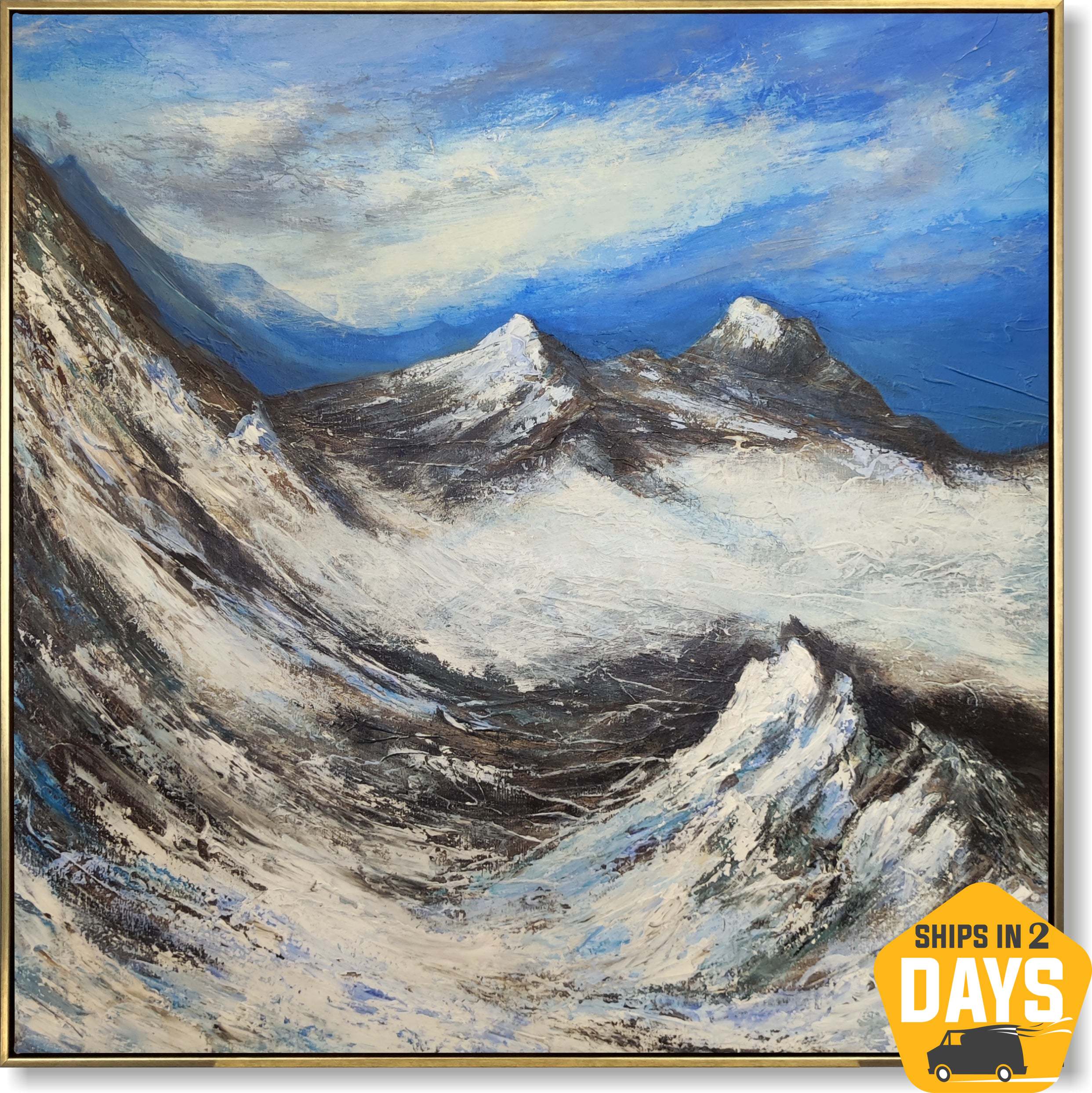 SNOWY SUMMITS 36"x36"