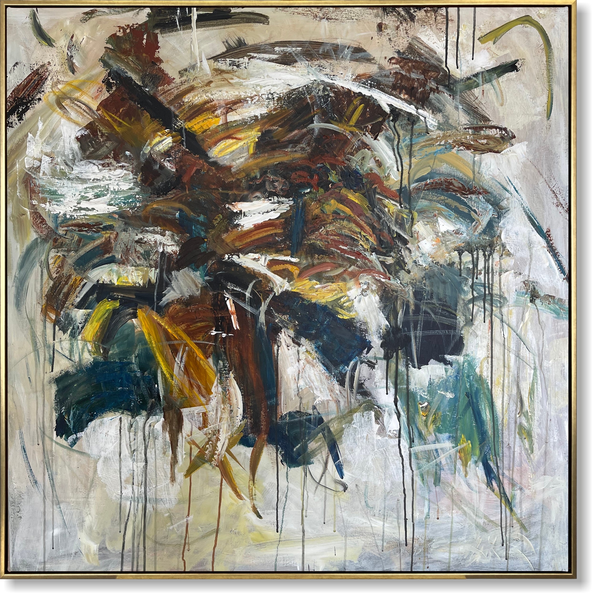 Colorful wall art abstract THE UNTAMED BRUSH