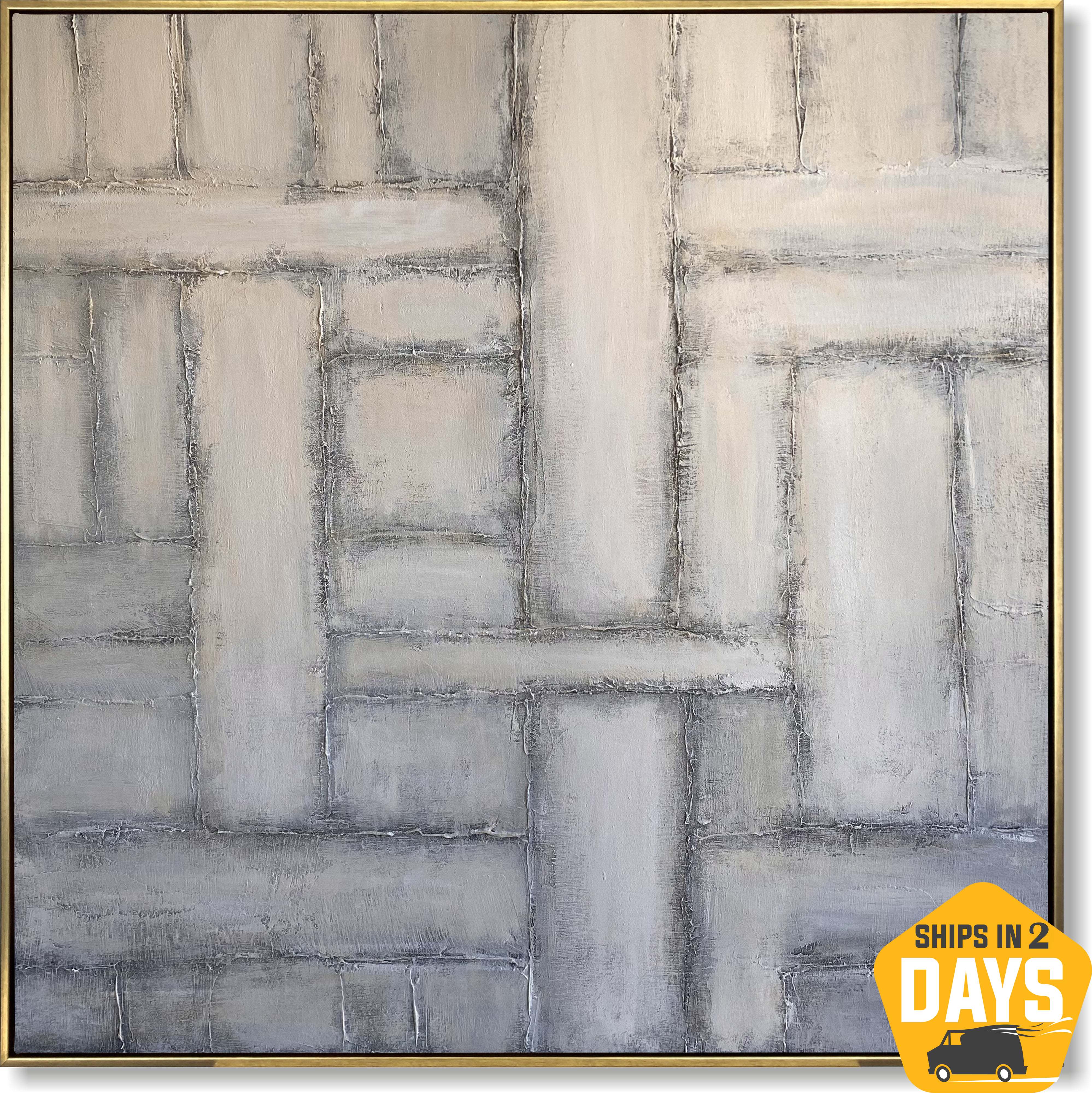 TEXTURED MAZE 26"x26" 26"x26" | 66x66 cm Unstretched