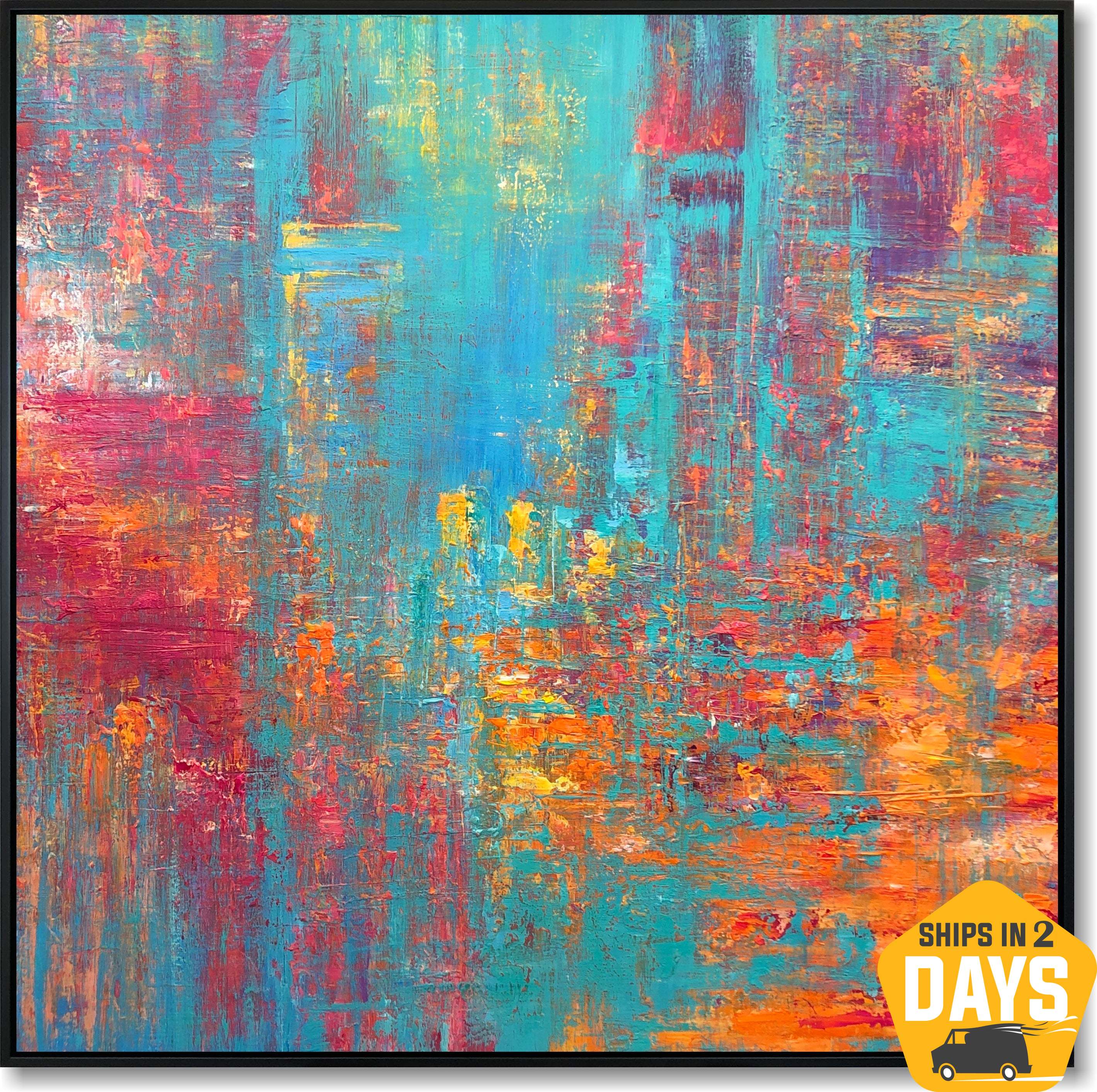 RIOT OF COLORS 46"x46"