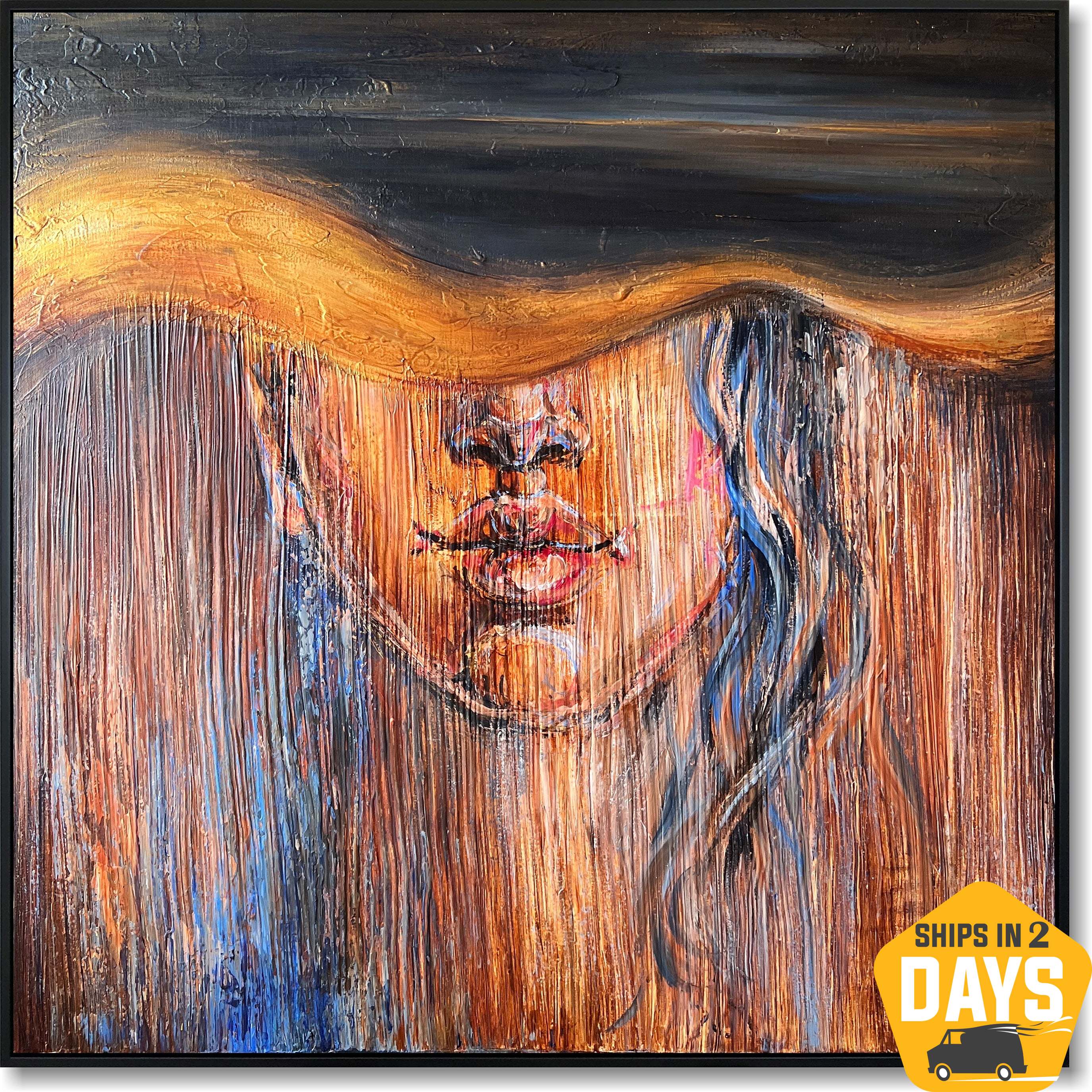 VEILED GAZE 39.3"x39.3"