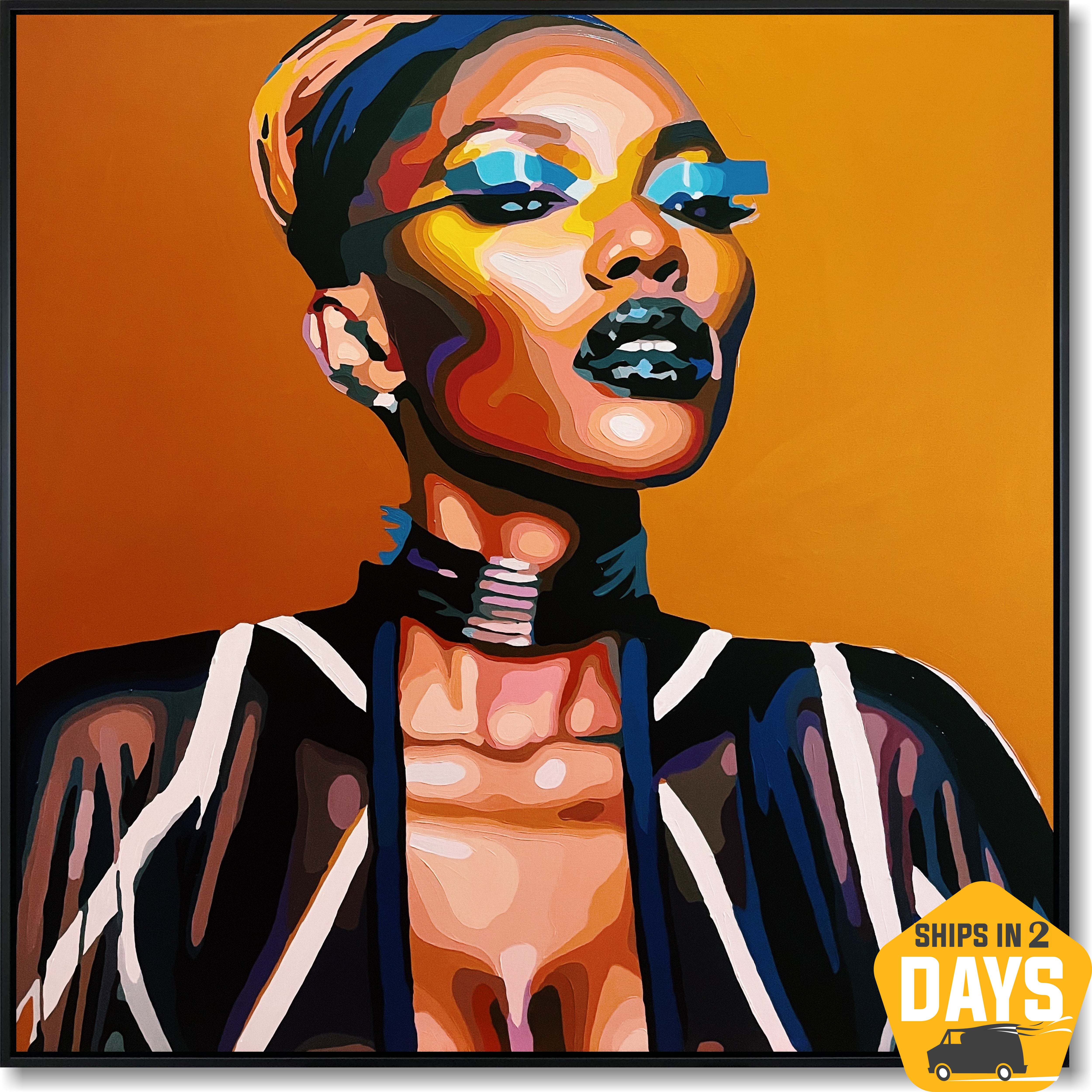 BEAUTY WITH A STRONG SPIRIT 43.3"x43.3"