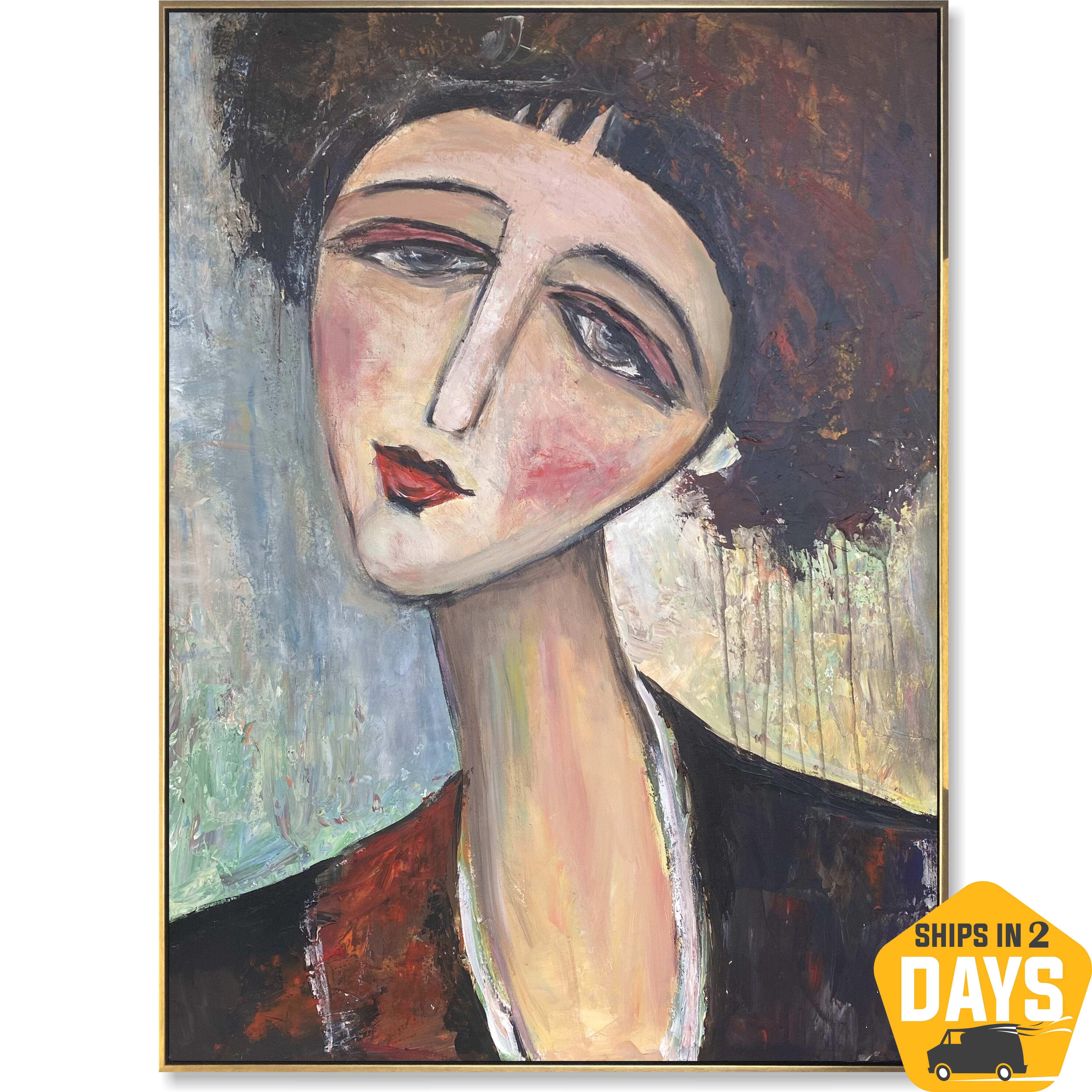 FEMININE GAZE 40"x30" 40"x30" | 101x76 cm Unstretched