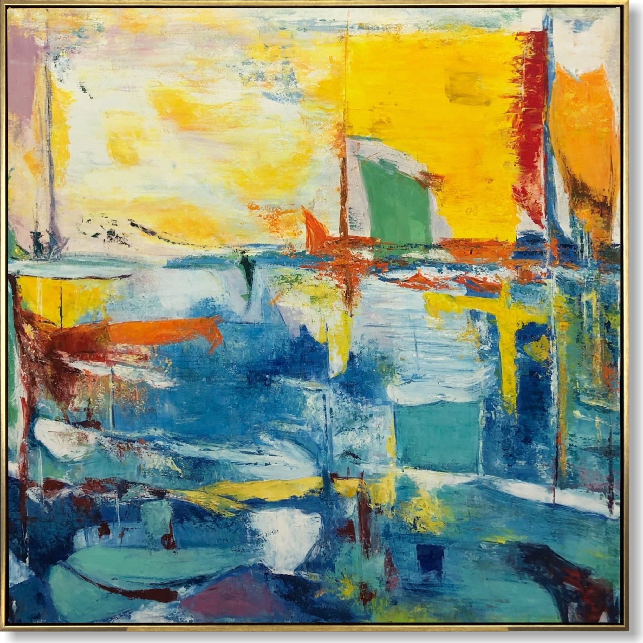 NAVY ILLUSIONS Unstretched