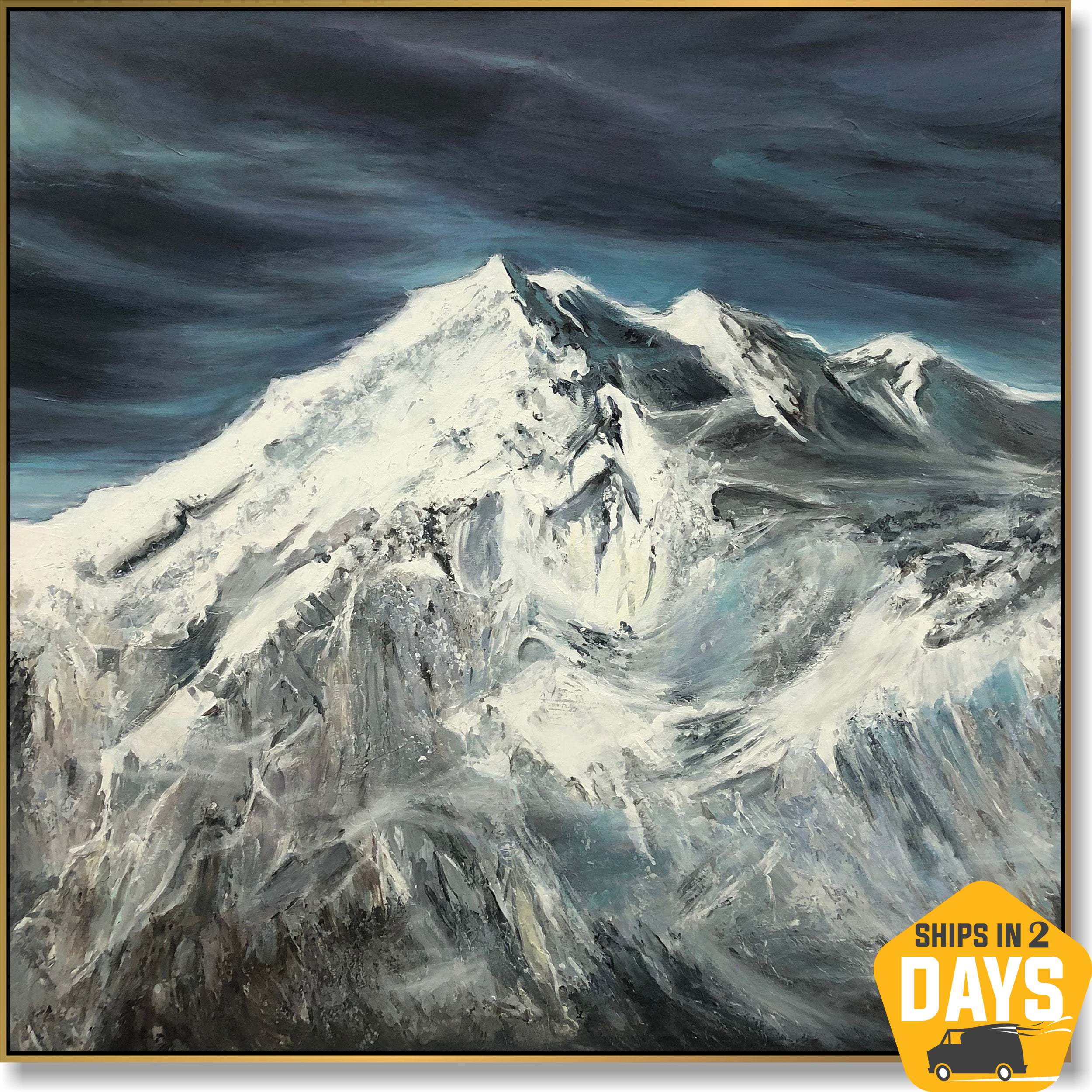 WHITE PEAKS 40"x40"