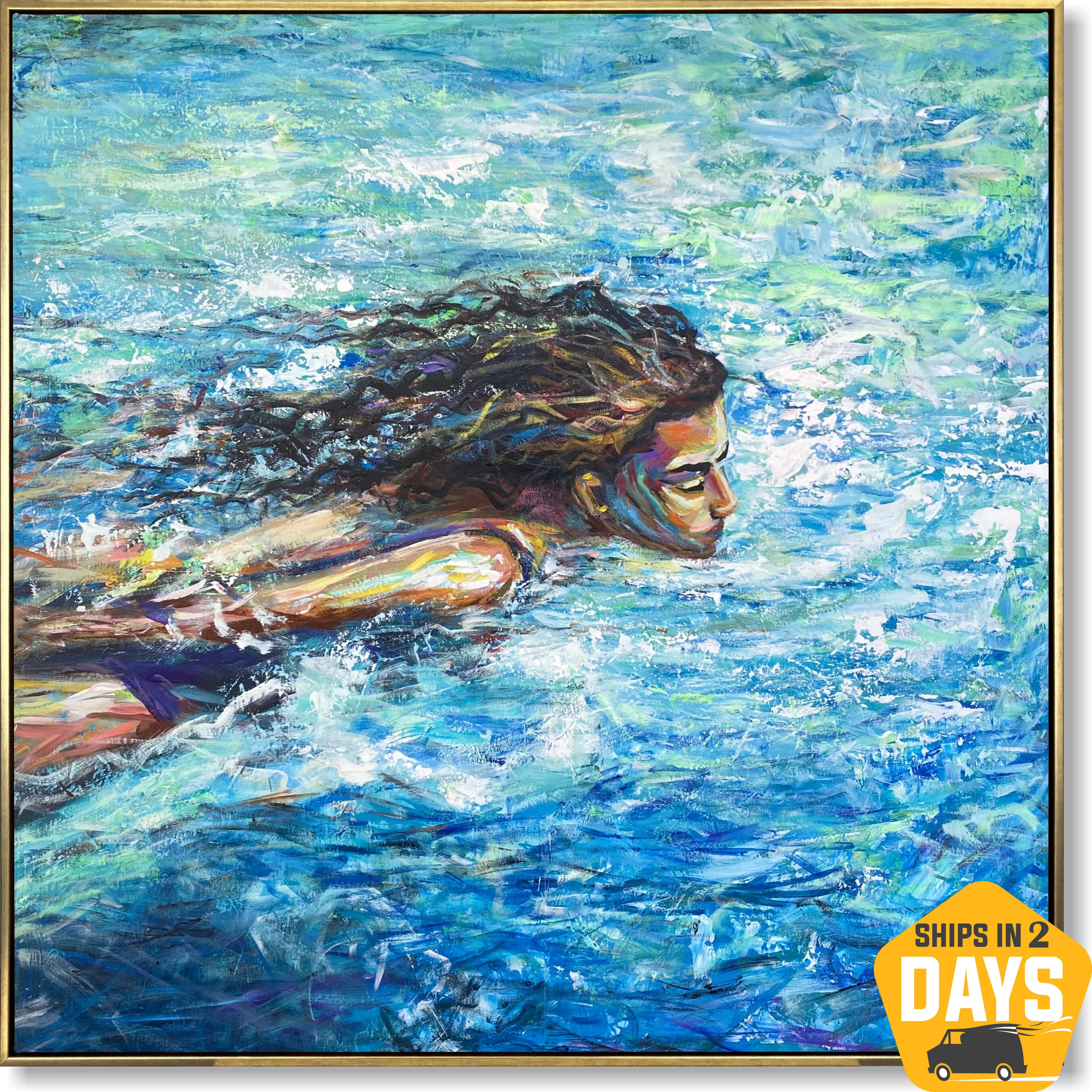 LADY OF THE LAKE 40"x40"