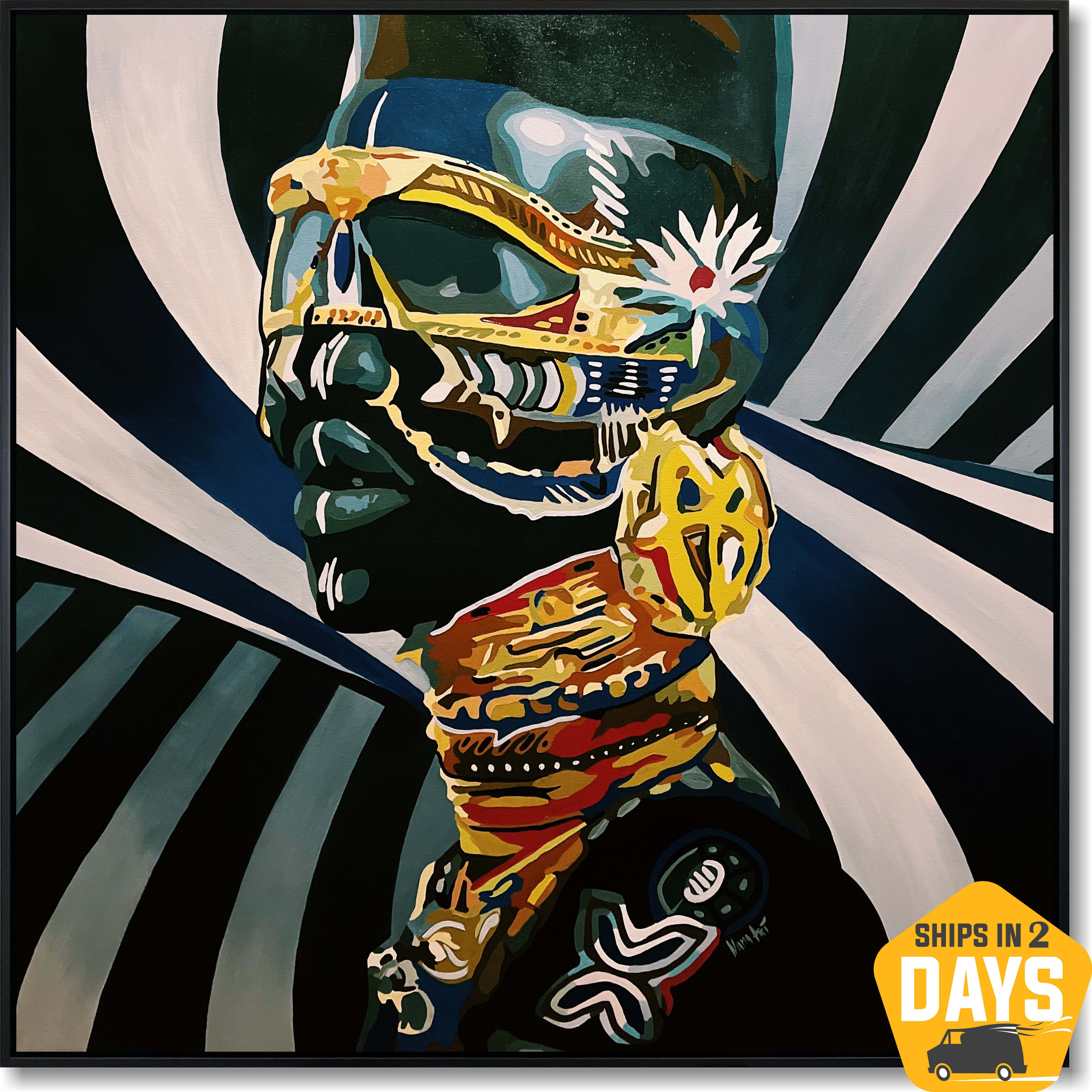 PRINCE OF THE JUNGLE 43.3"x43.3"