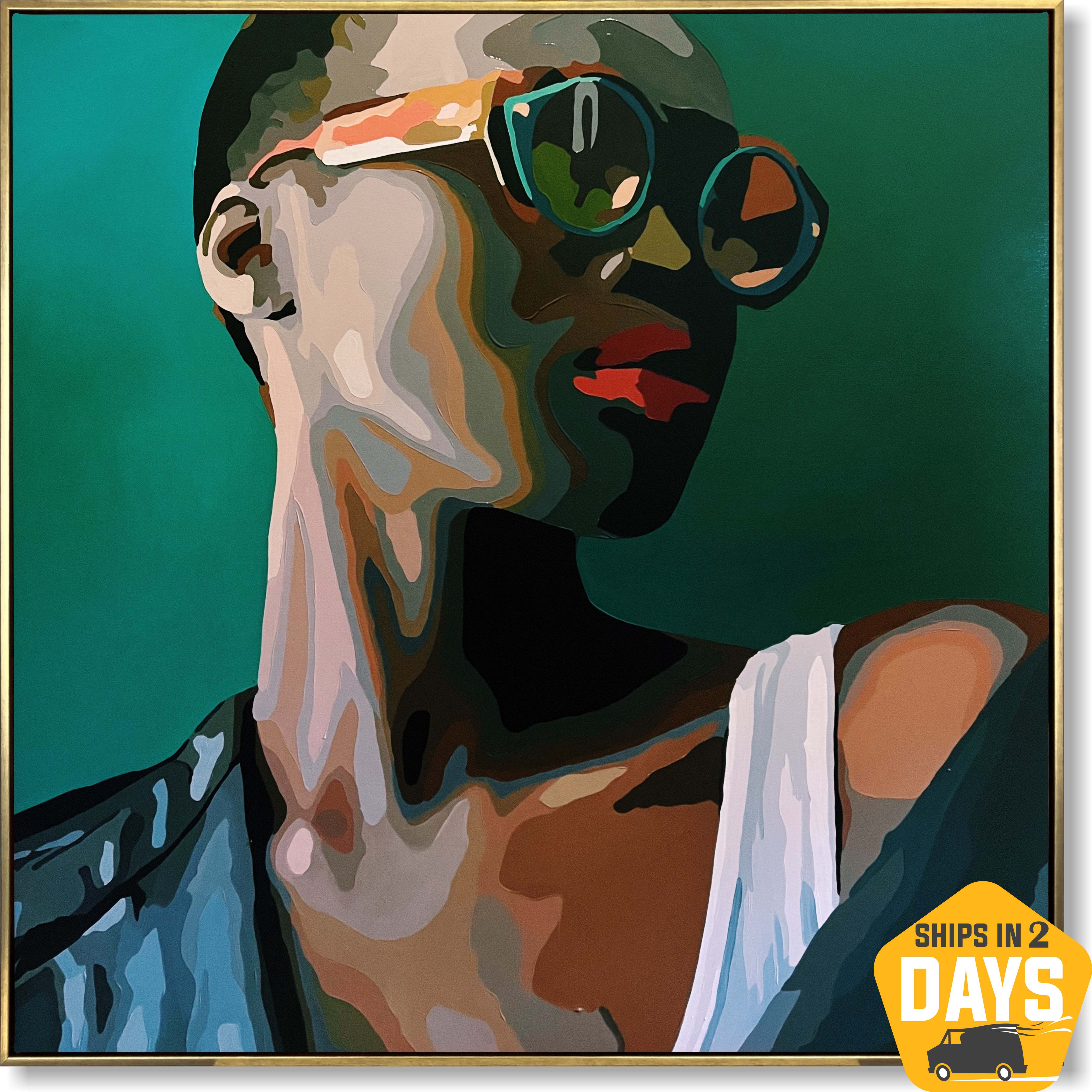 STRENGTH AND CONVICTION 43.3"x43.3"