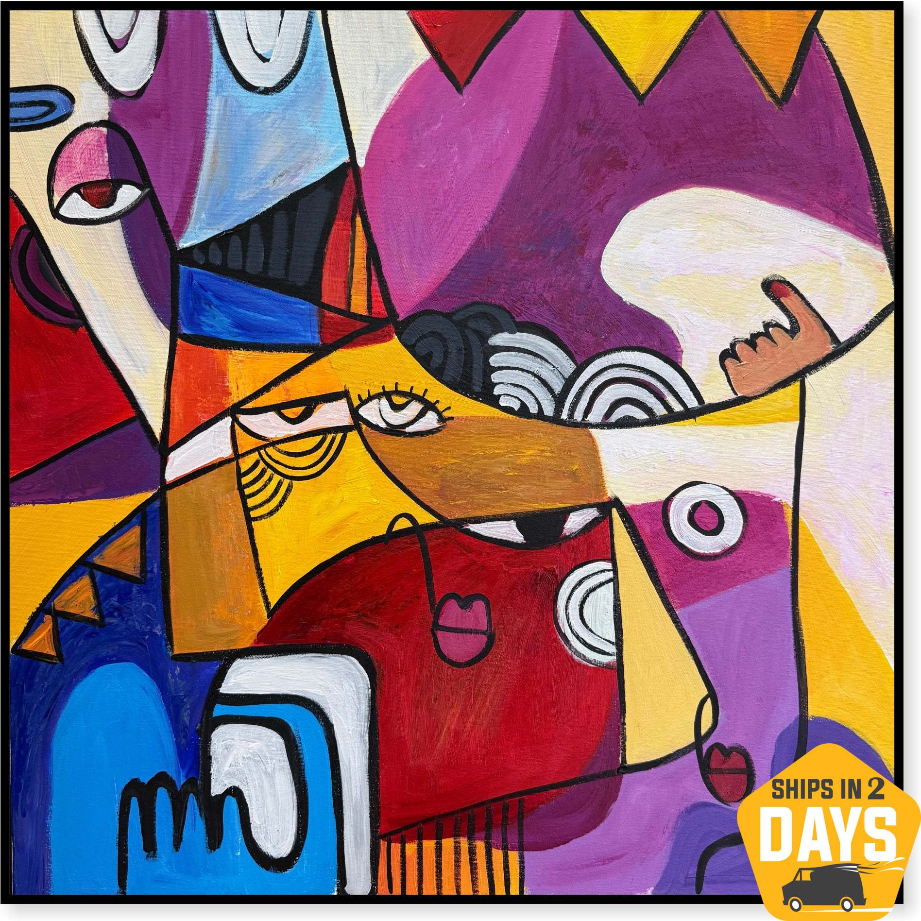 CUBIST DREAM 26"x26"