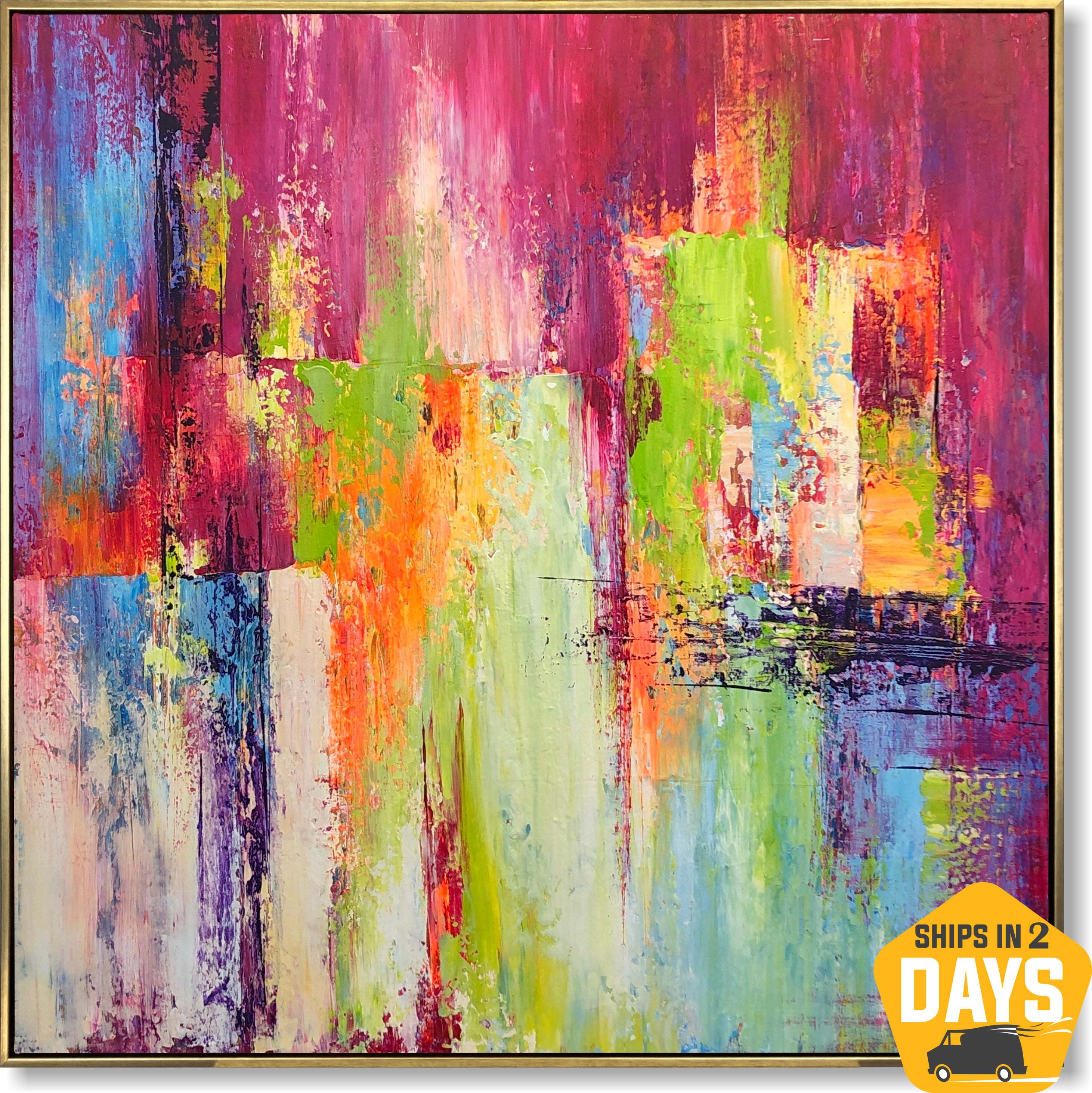 RADIANT CASCADE 40"x40"