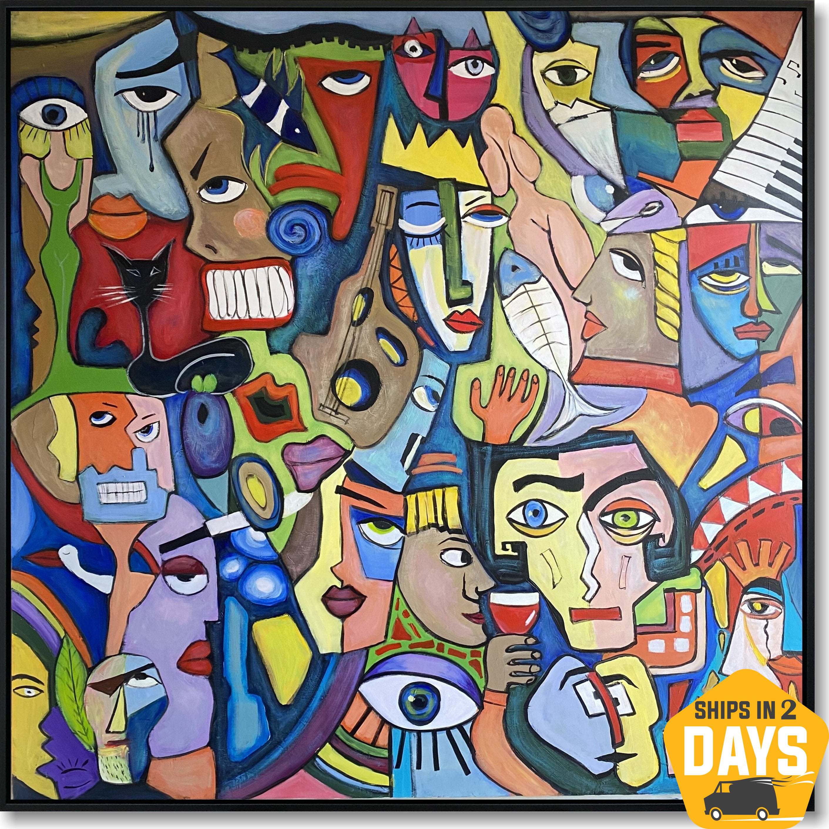 GEOMETRIC FANTASY 60"x60"