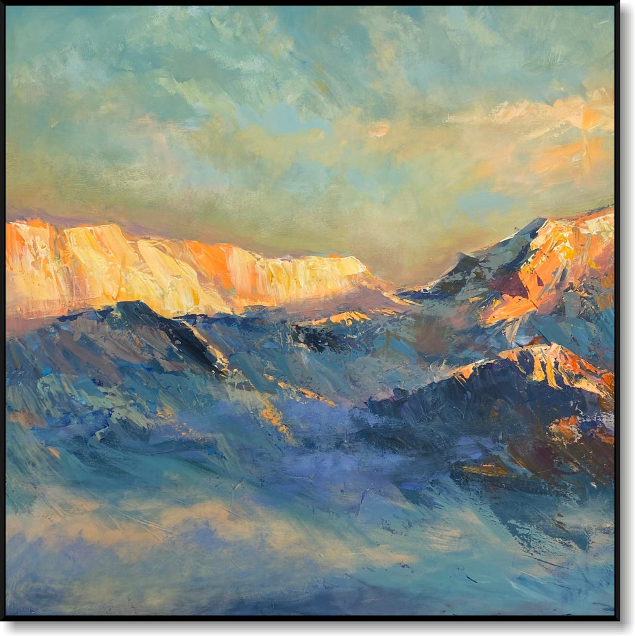 Abstract nature-inspired wall art GOLDEN SUMMIT