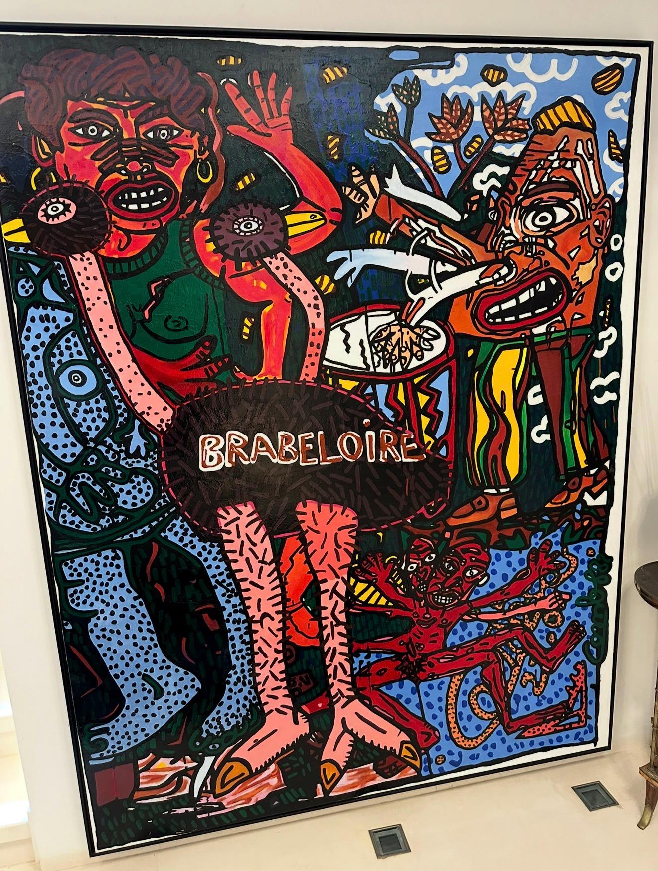 Invoice for two custom unstretched painting in size 174X230 cm and 214X167 cm