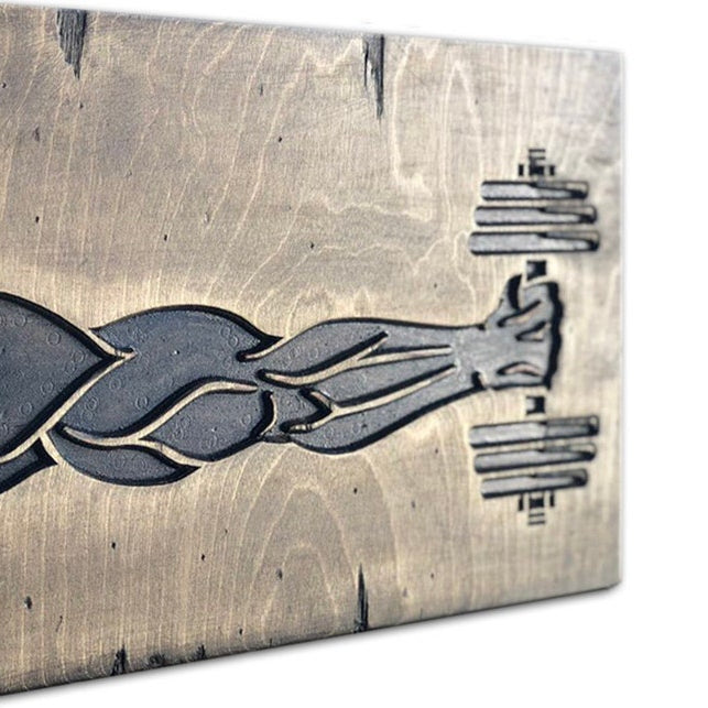 SPORT WORKOUT WOODEN SING 9.8"x19.7"