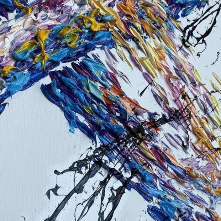 Oversized abstract wall art GALACTIC SWIRL