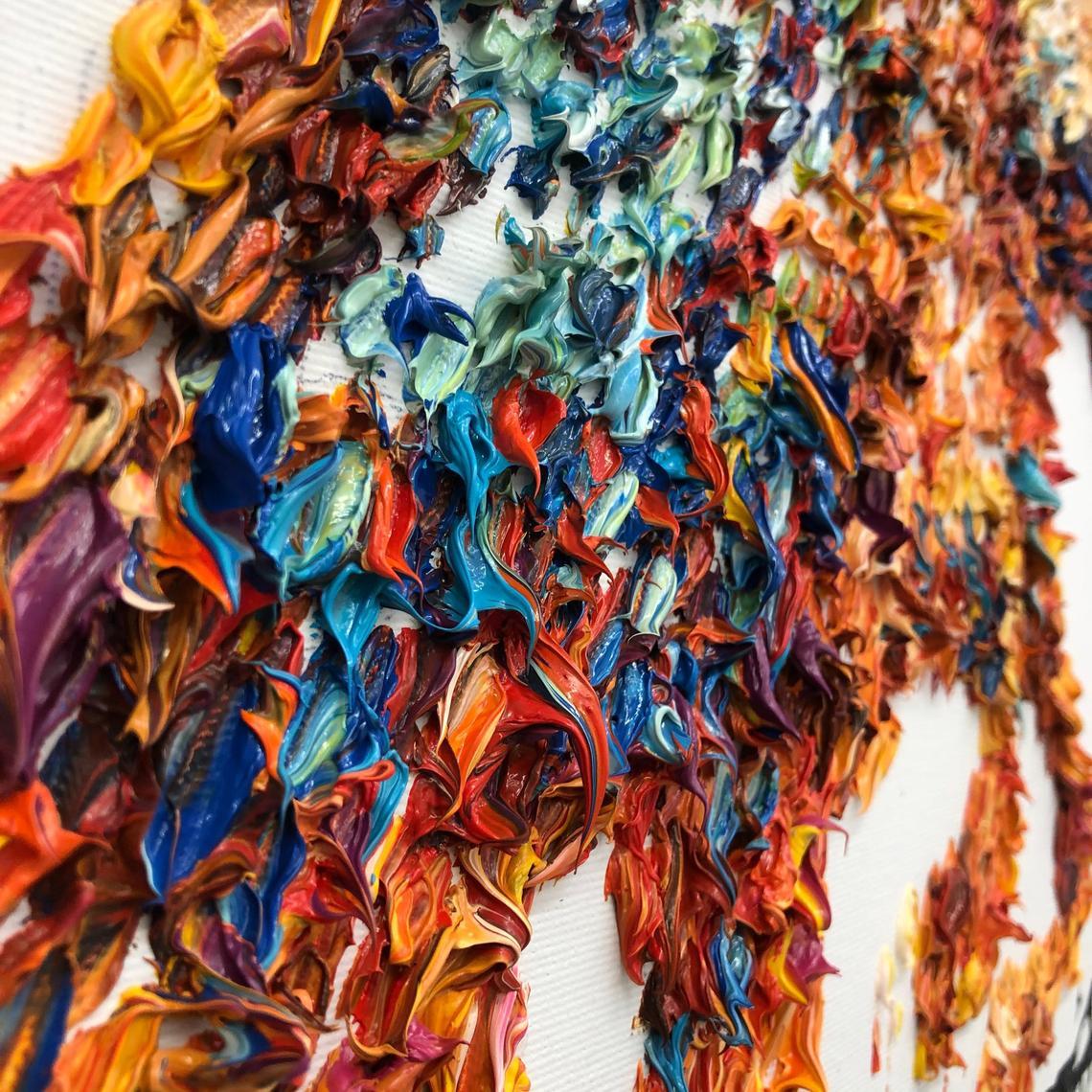 Abstract animal and cowboy art UNBRIDLED SOUL