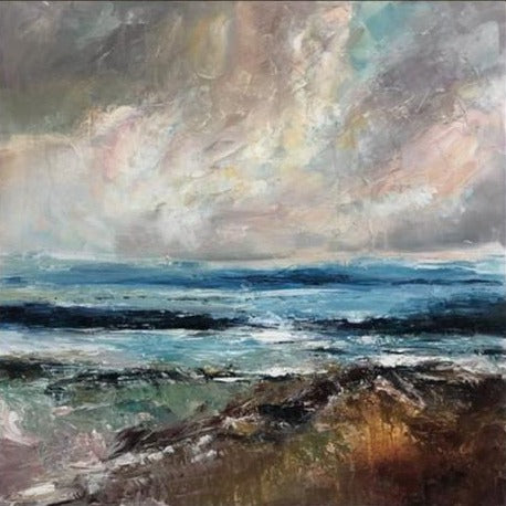 Abstract Horizon Painting AHEAD OF THE STORM