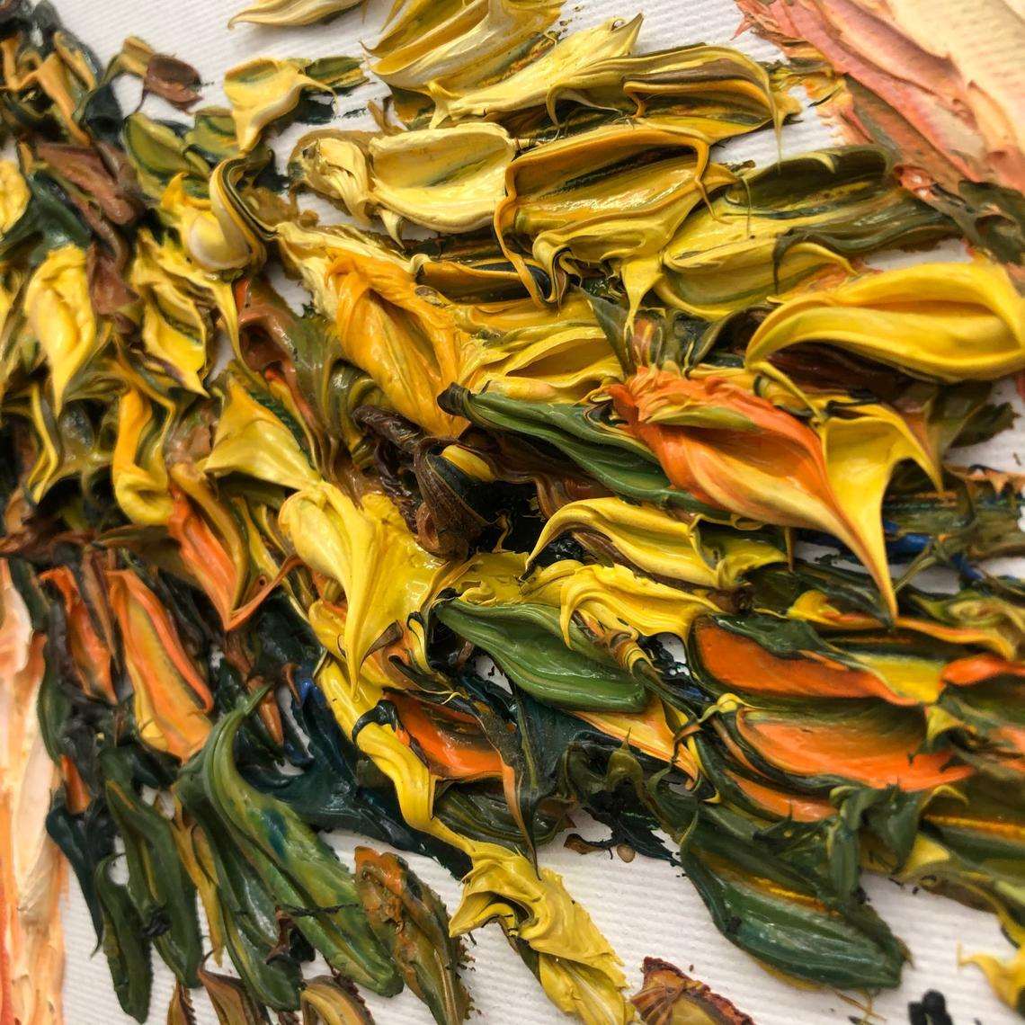 Abstract impasto ballet painting BALLERINA OLIVIA