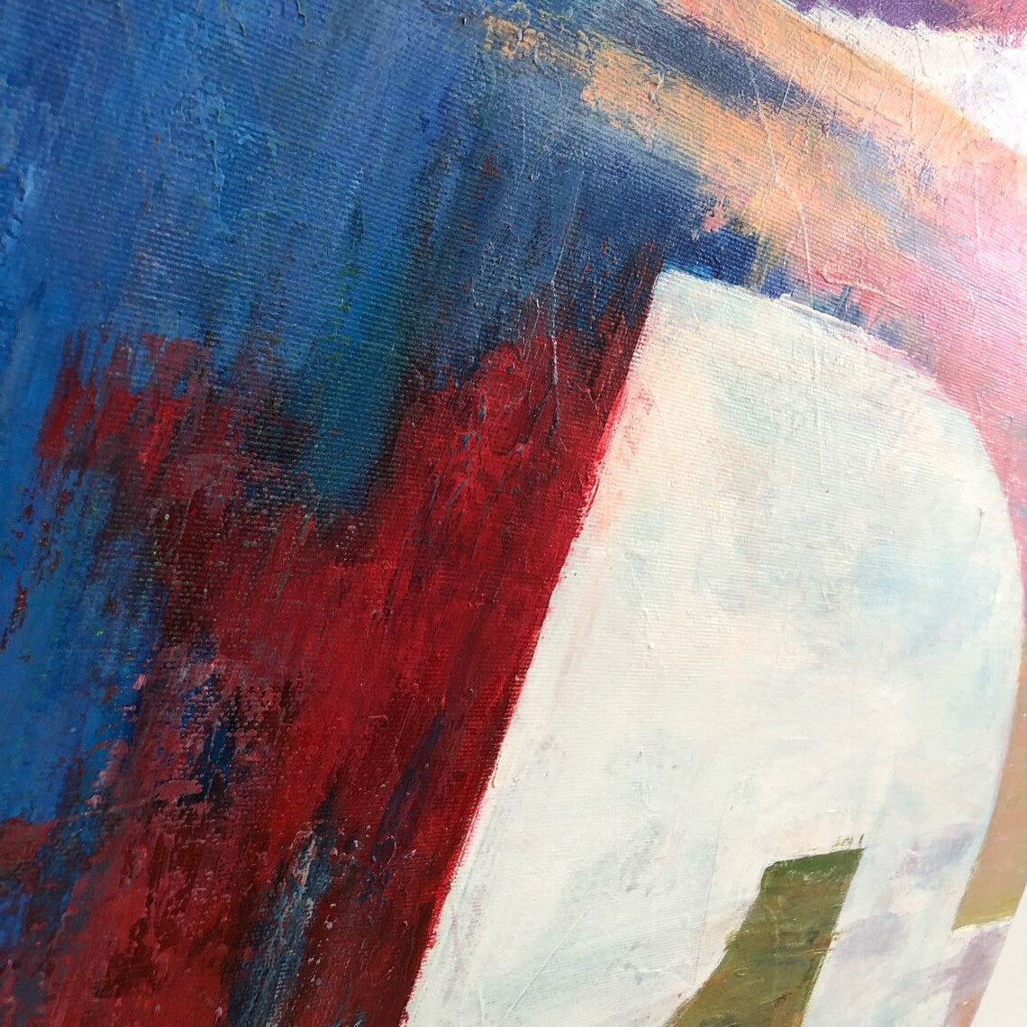 Large romantic painting FALL IN LOVE