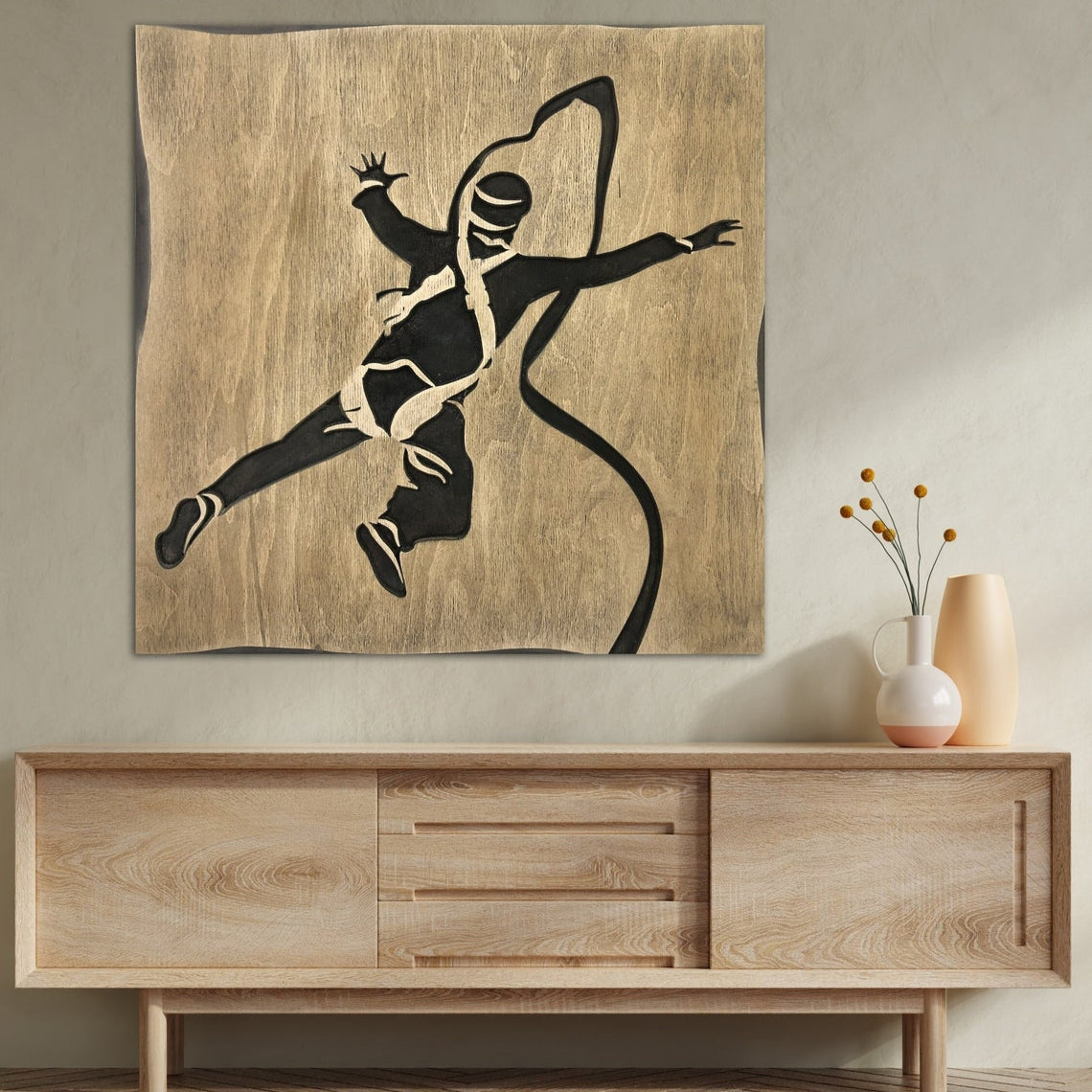 BUNGEE JUMPING 17.7"x17.7"