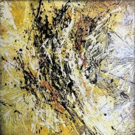 YELLOW CRAZINESS 27.5"x27.5"