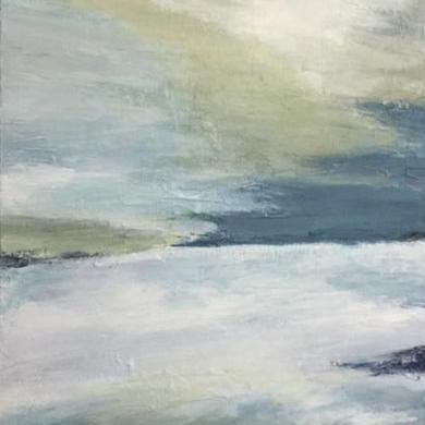 Colorful abstract horizon paintings BOUNDLESS HORIZON