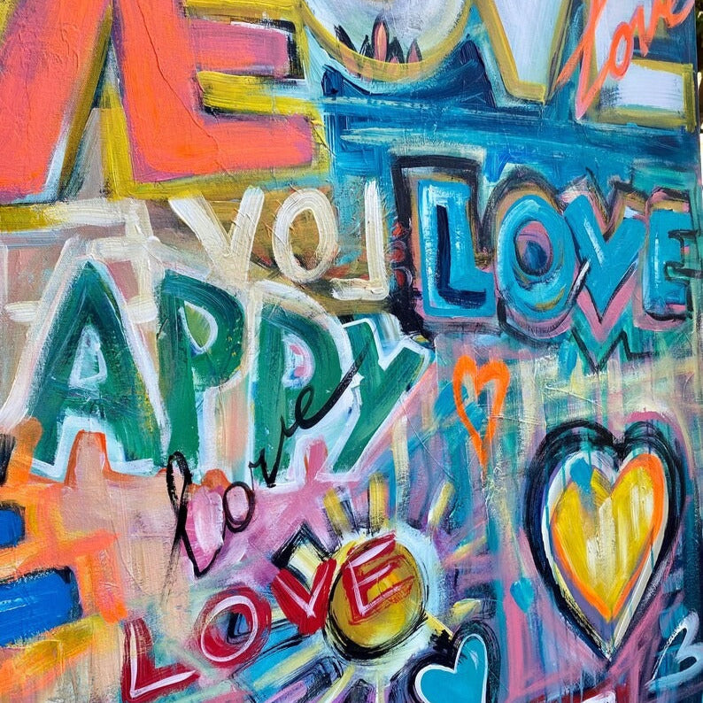 LOVE EXPLOSION 46"x46"