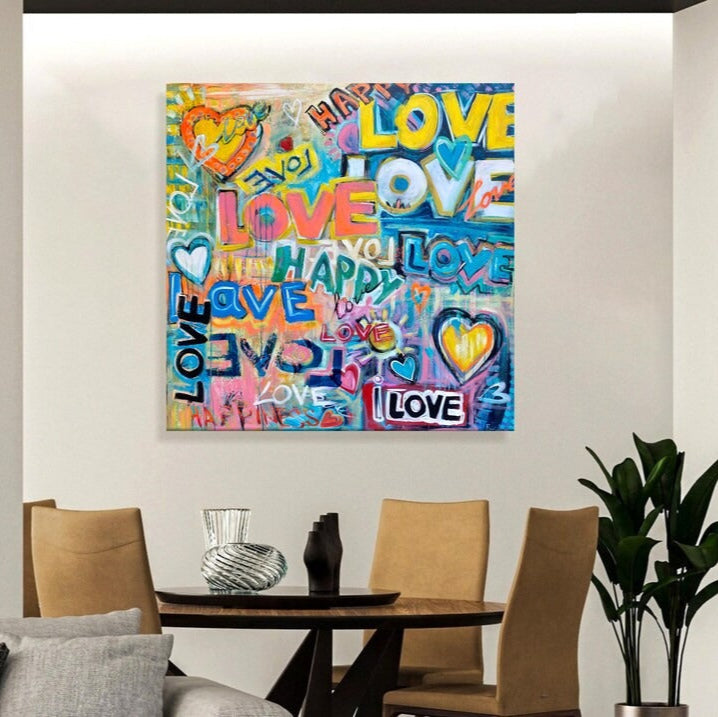 LOVE EXPLOSION 46"x46"