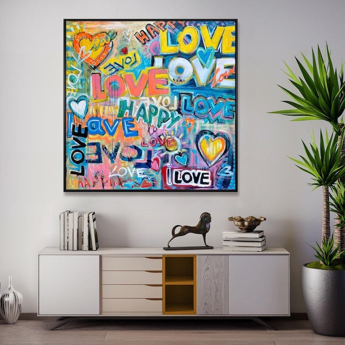 LOVE EXPLOSION 46"x46"
