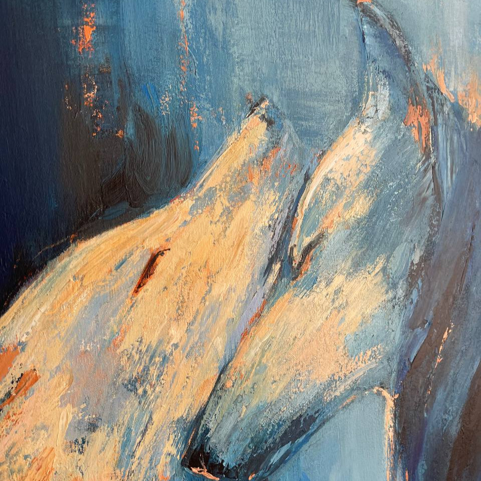 MYSTICAL WOLF SPIRITS 32"x32"