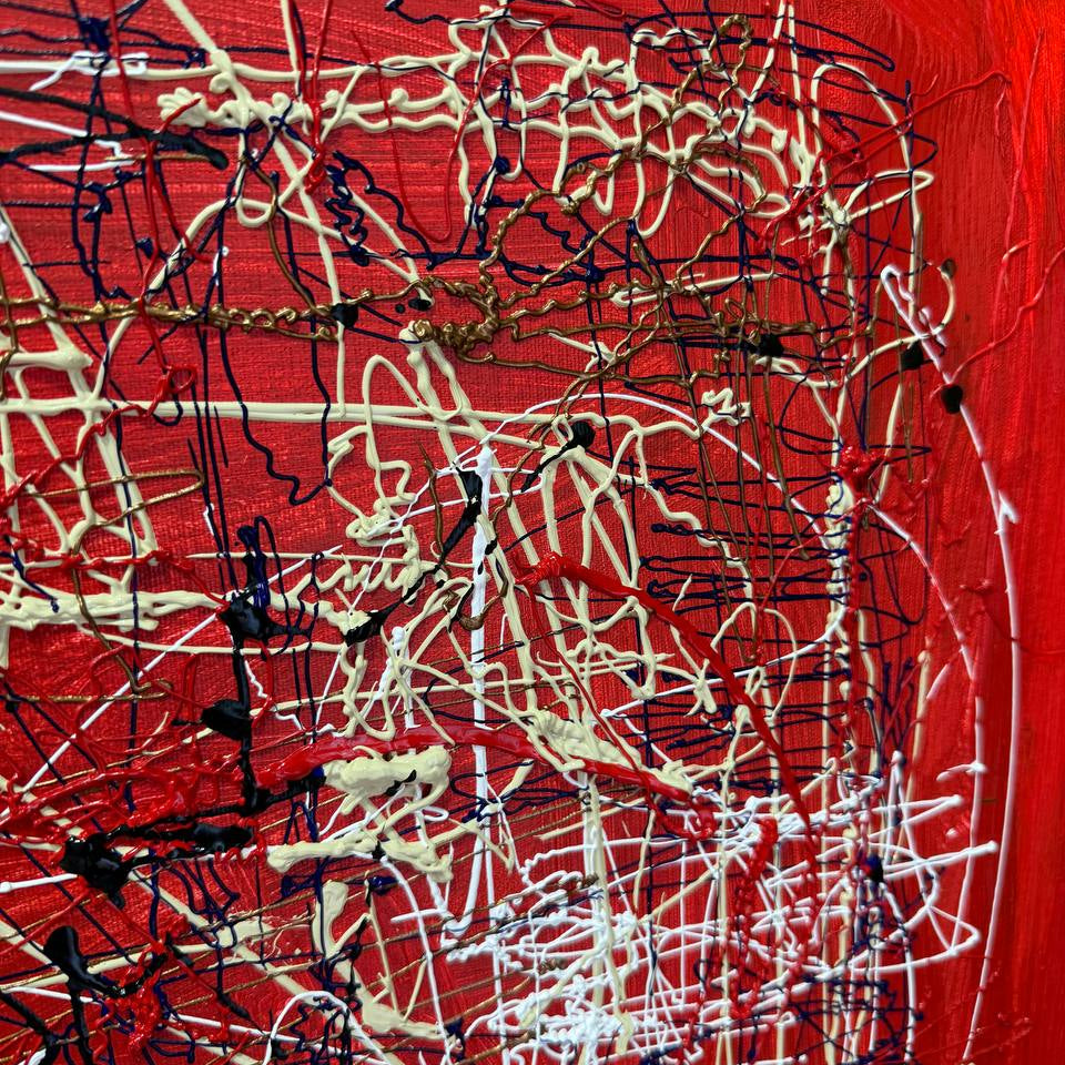 SCARLET EXPRESSION 23.6"x23.6"