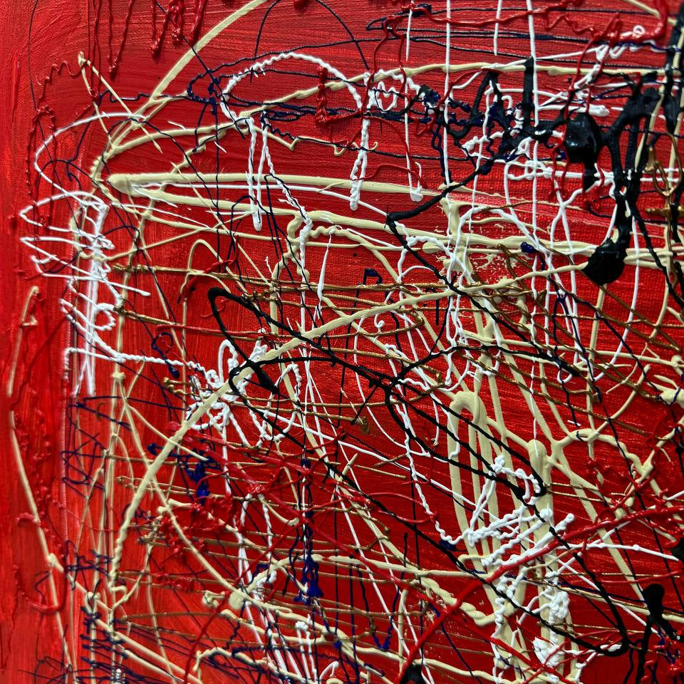 SCARLET EXPRESSION 23.6"x23.6"