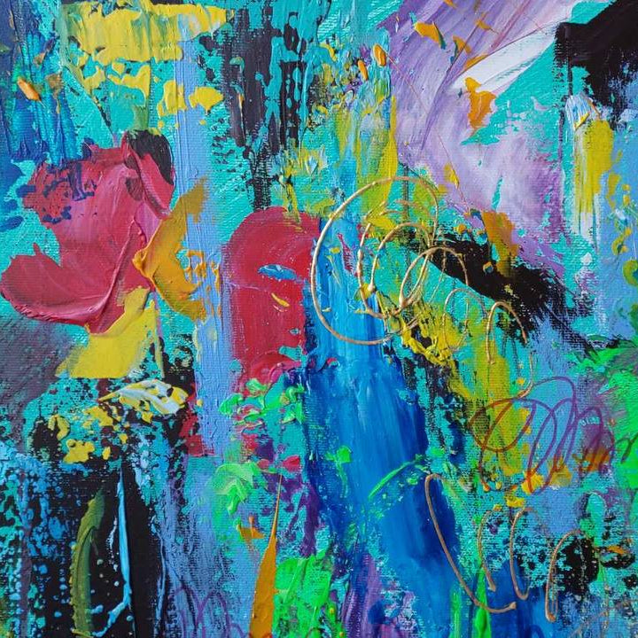 FLORAL RESONANCE 46"x46"