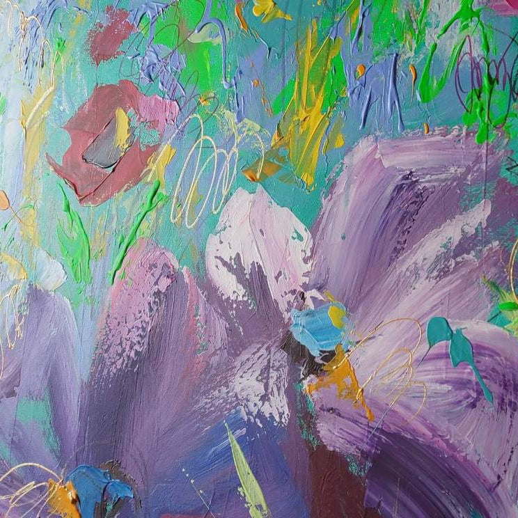 FLORAL RESONANCE 46"x46"