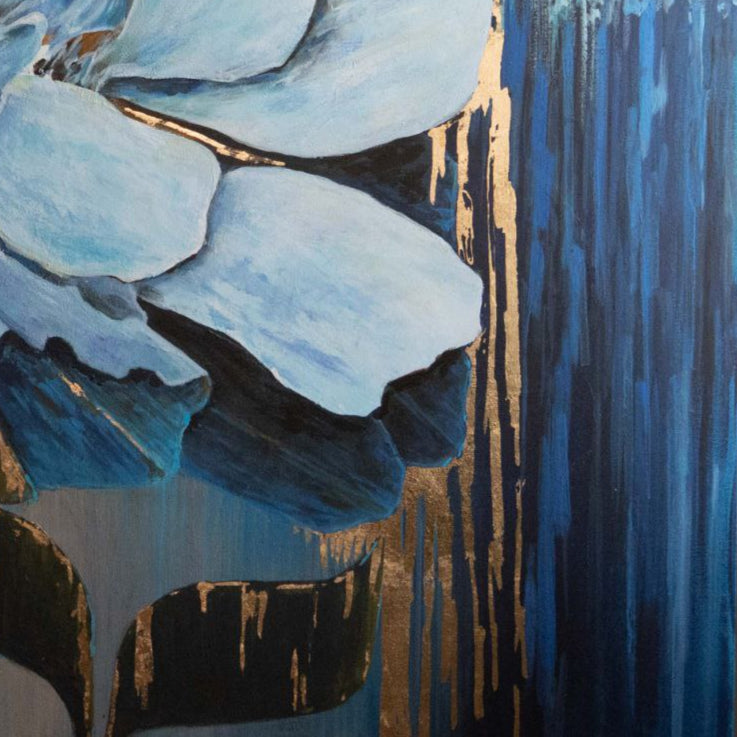 BLUE ROSE 39.76"x44.09"